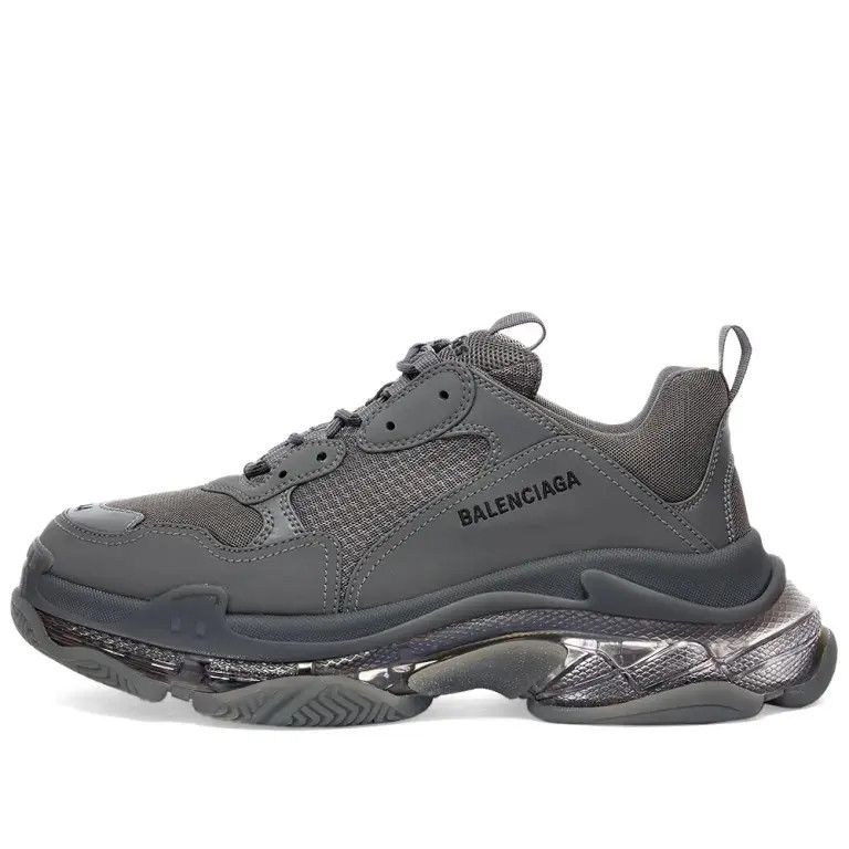 Balenciaga o1la1rc1a1024 Triple S Clear Sole Sneakers in Dark Grey Size US 11 / EU 44 - 1 Thumbnail