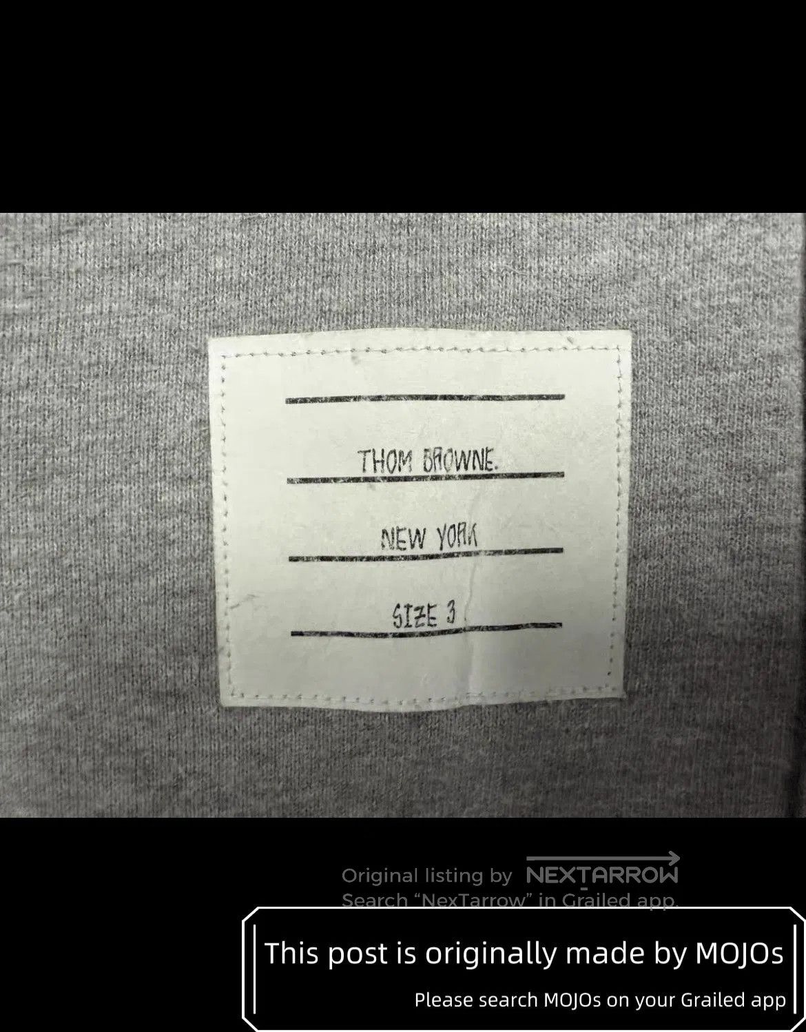 Thom Browne Sz 3 Thom Browne Four White Stripe Sweatshirt. Size US L / EU 52-54 / 3 - 5 Thumbnail