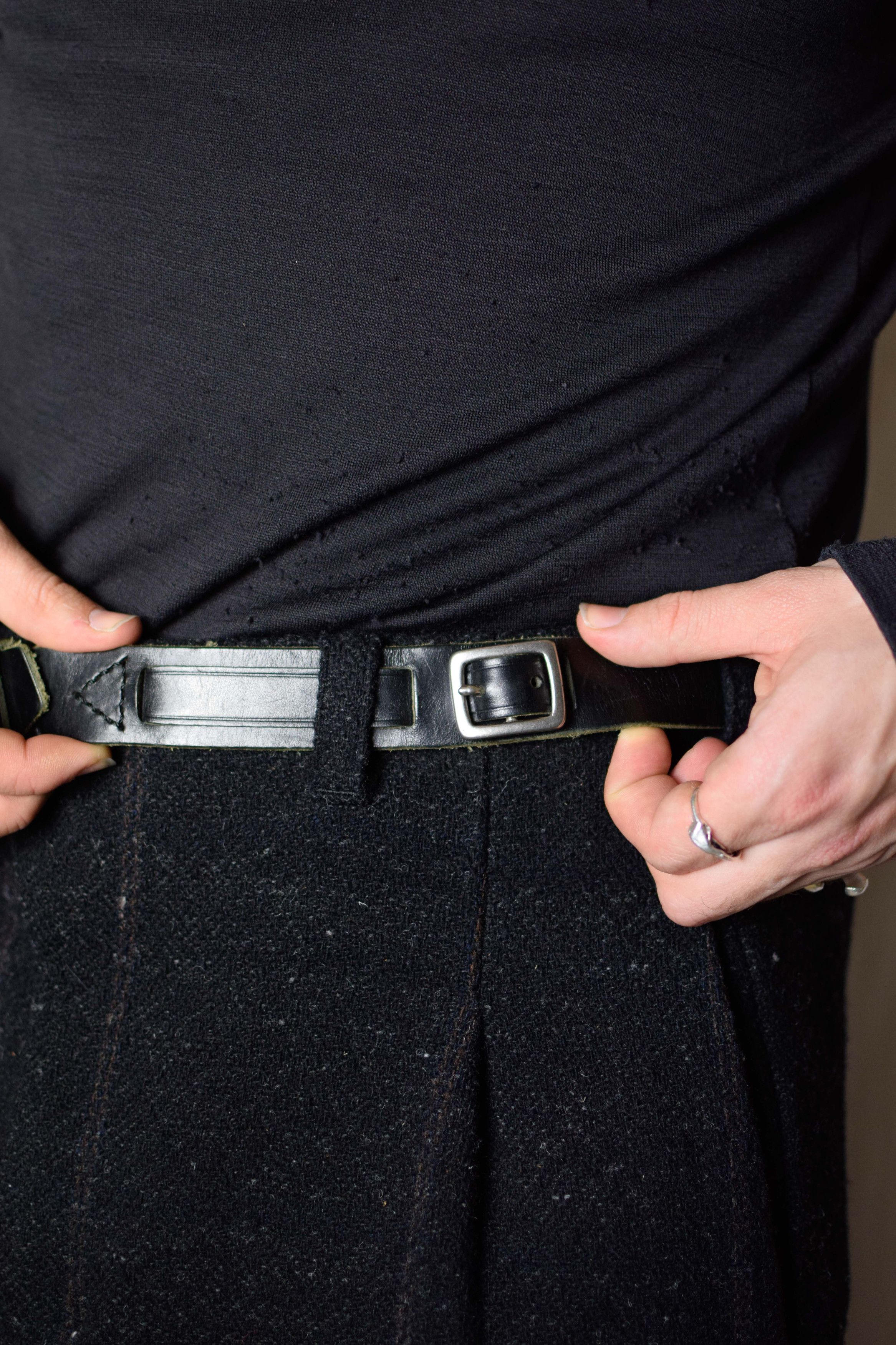 Yohji Yamamoto YYPH Archive Double Buckle Belt Size 32 - 5 Thumbnail