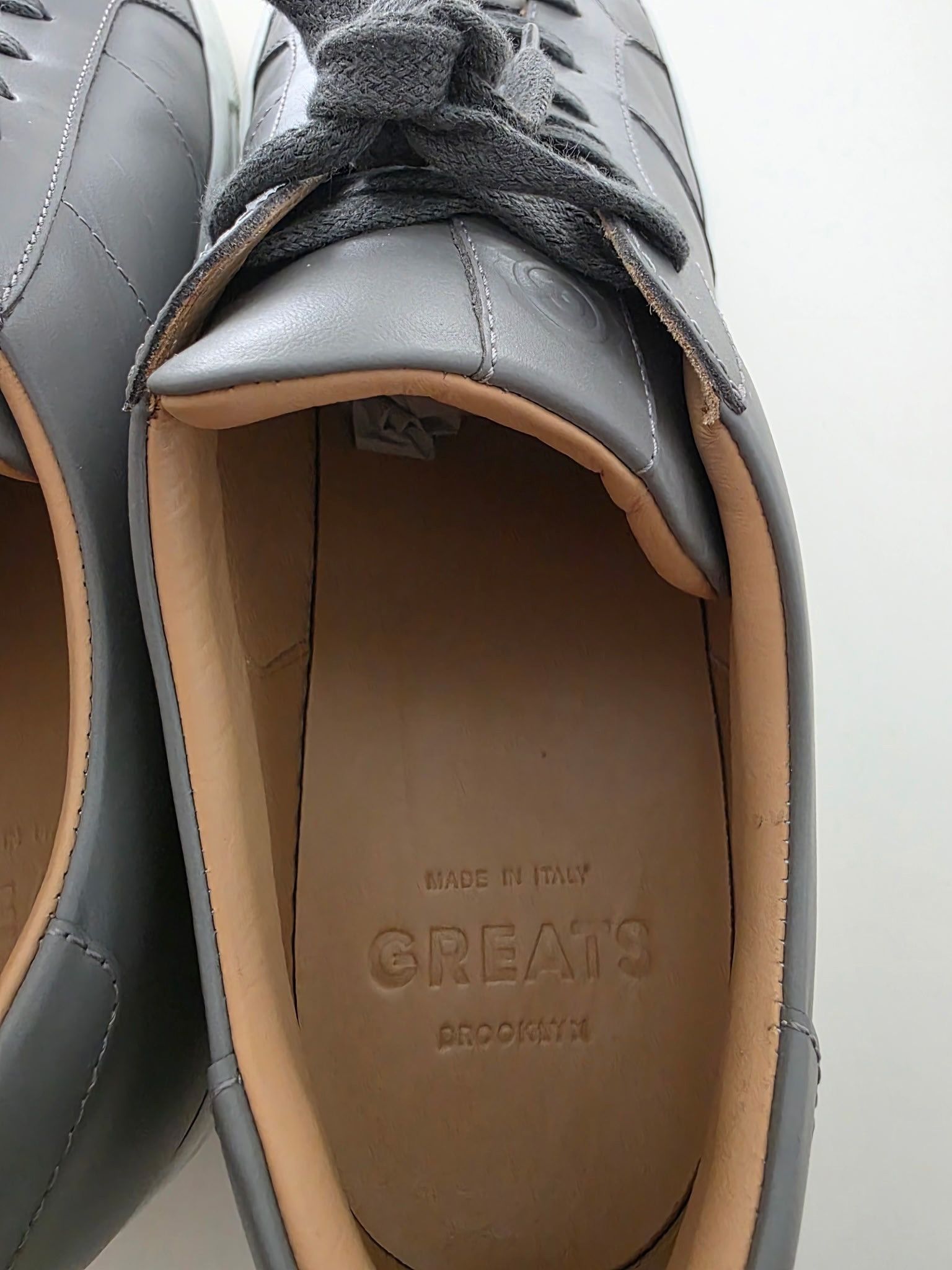 Greats Greats Royale - Ash Grey Leather - Size 14 Size US 14 / EU 47 - 4 Thumbnail
