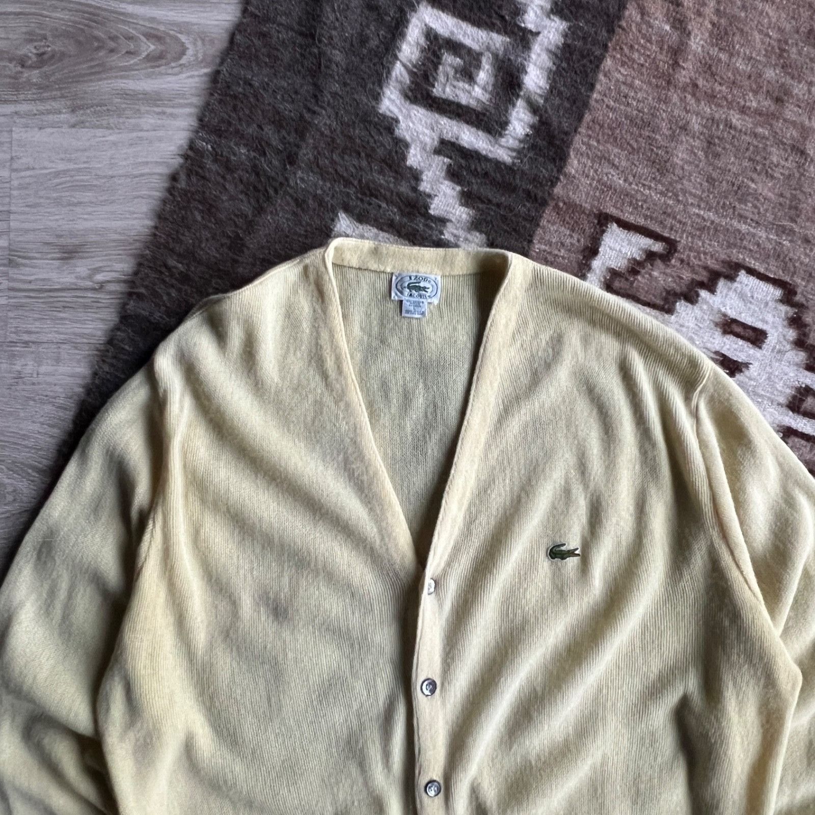 Lacoste Lacoste Izod Vintage Cardigan Knit Sweater US Made 9698AC Size US L / EU 52-54 / 3 - 2 Thumbnail