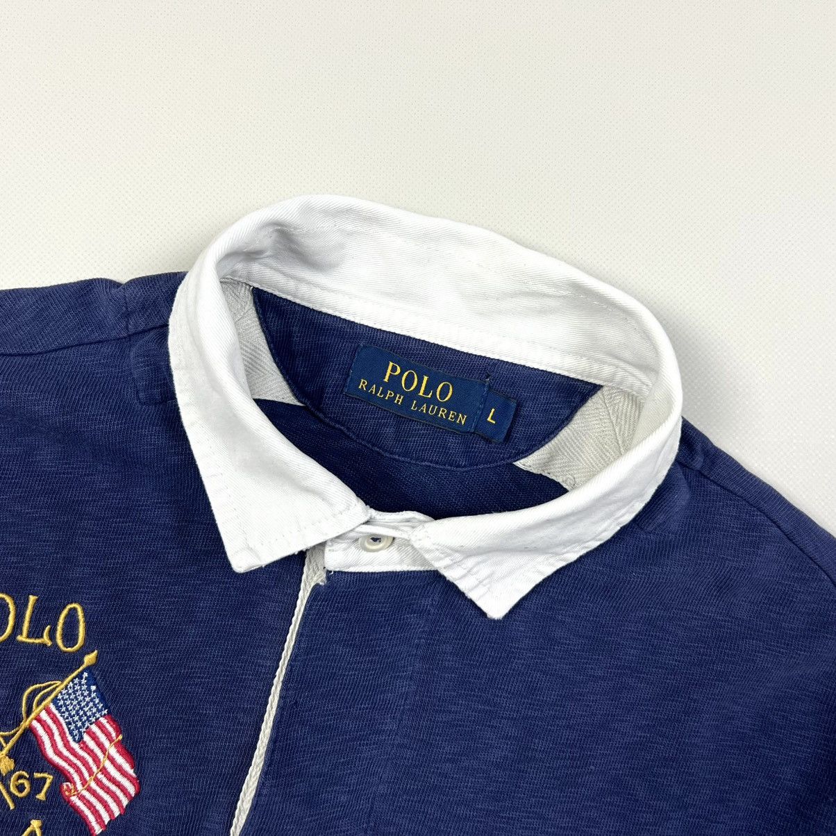 Polo Ralph Lauren Polo Ralph Lauren USA Number 5 Big Logo Rugby Size L Size US L / EU 52-54 / 3 - 12 Thumbnail