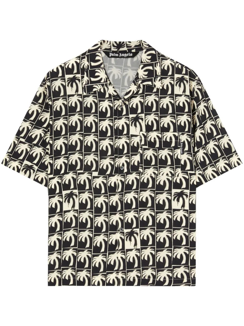 Palm Angels o1y0325 Patterned Shirt in Black/White Size US M / EU 48-50 / 2 - 1 Thumbnail
