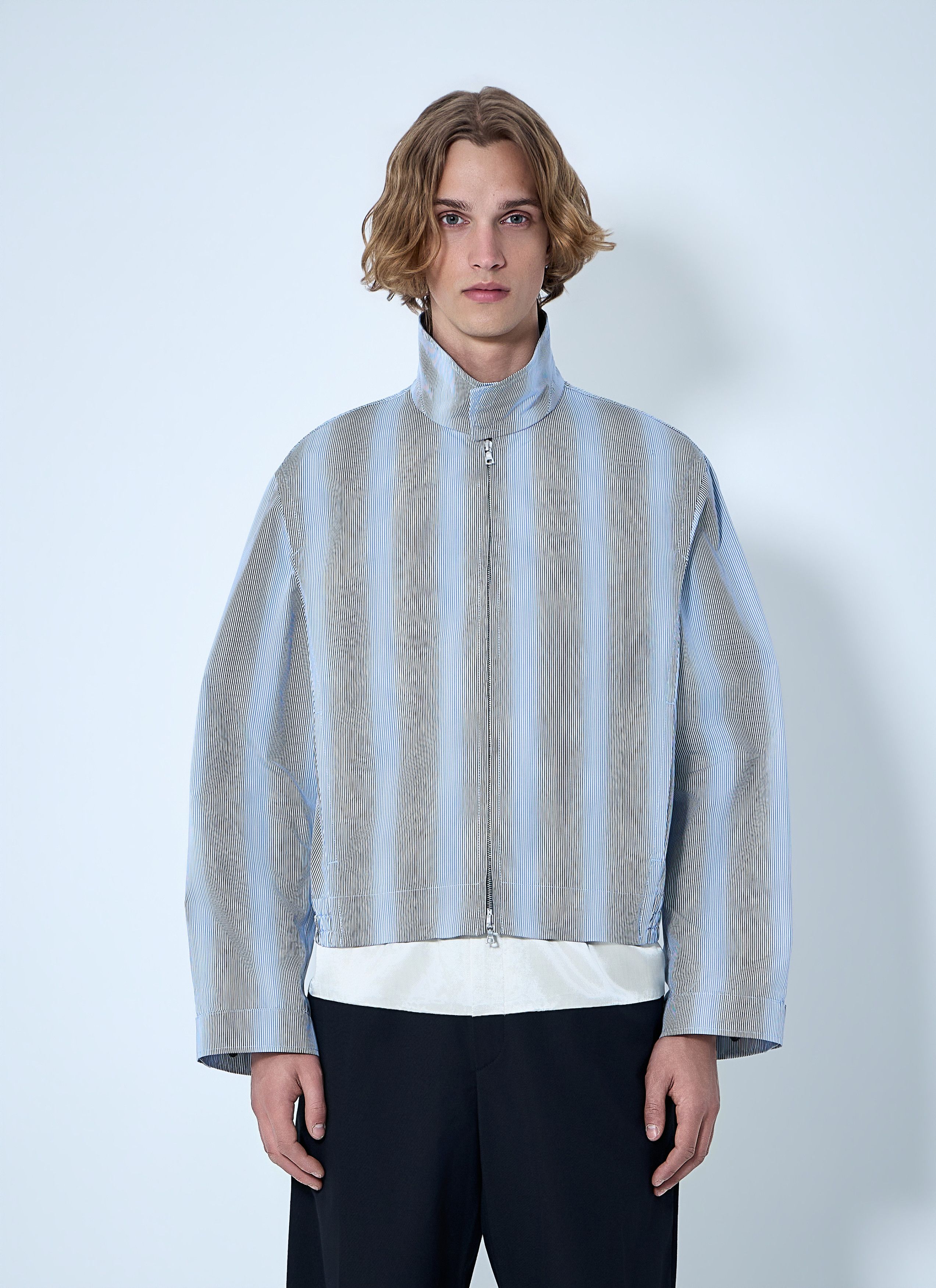 Dries Van Noten Striped Zip-Up Jacket Size US L / EU 52-54 / 3 - 1 Thumbnail