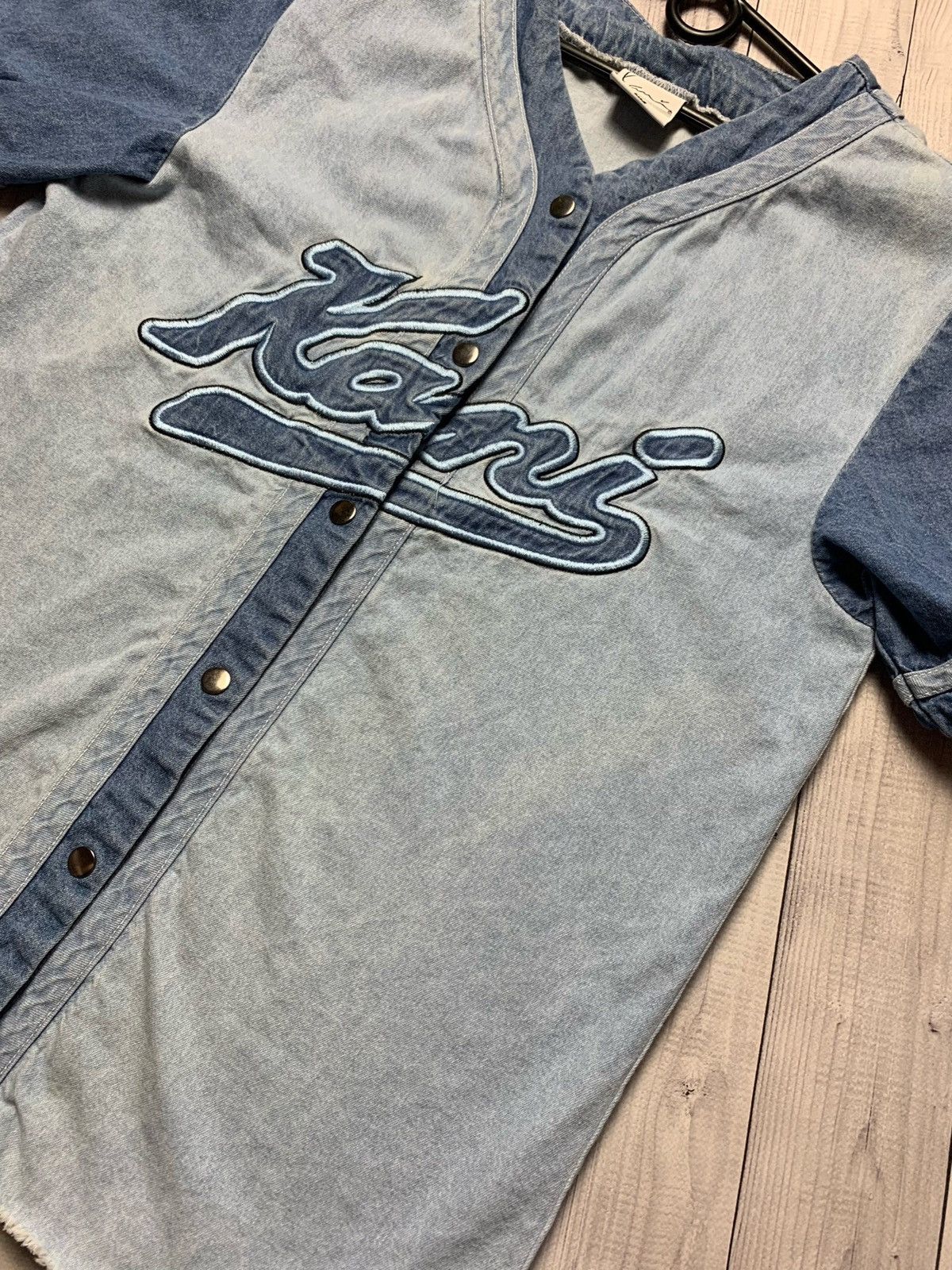 Vintage Karl Kani denim shirt size S Size US S / EU 44-46 / 1 - 4 Thumbnail