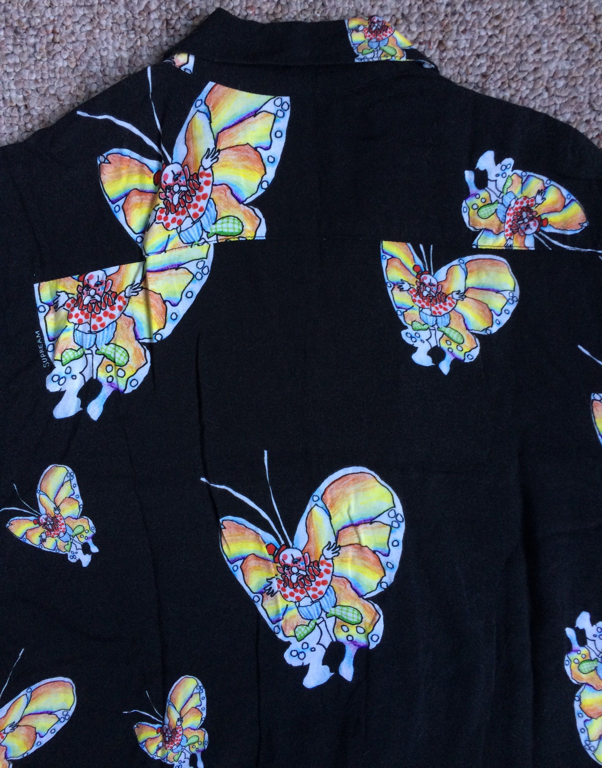 Supreme S/S 2016 Supreme x Gonz Butterfly Rayon Shirt Size US S / EU 44-46 / 1 - 5 Thumbnail