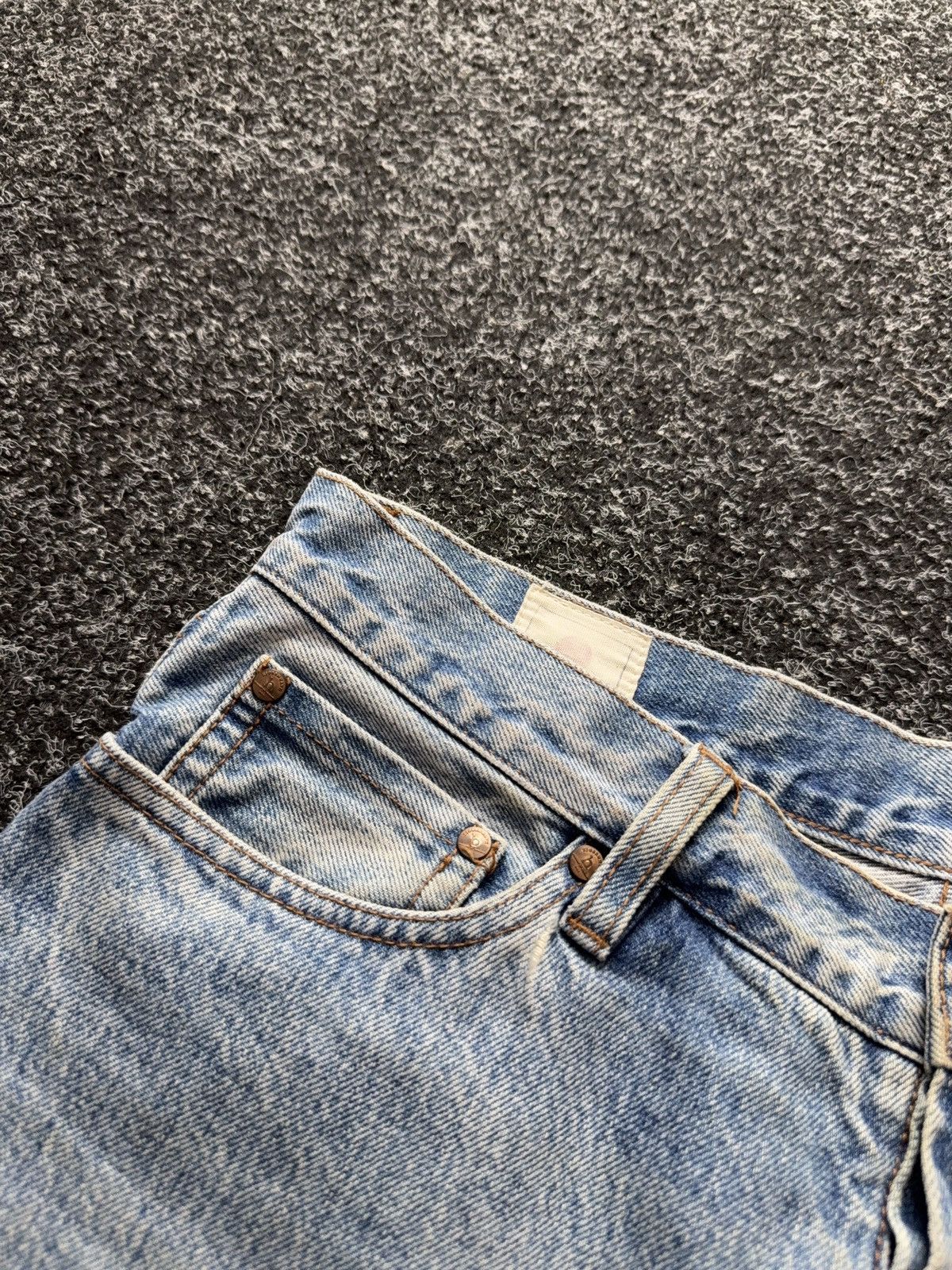 Han Kjobenhavn Han Kjobenhavn Selvedge Jeans Dirty Distressed Light Wash Size US 29 - 10 Thumbnail