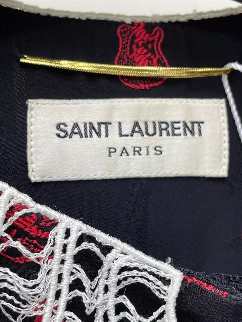 Yves Saint Laurent saint laurent Lace Doll Neck Dress 2501-Nextarrow Size XXS / US 00 / IT 34 - 5 Thumbnail