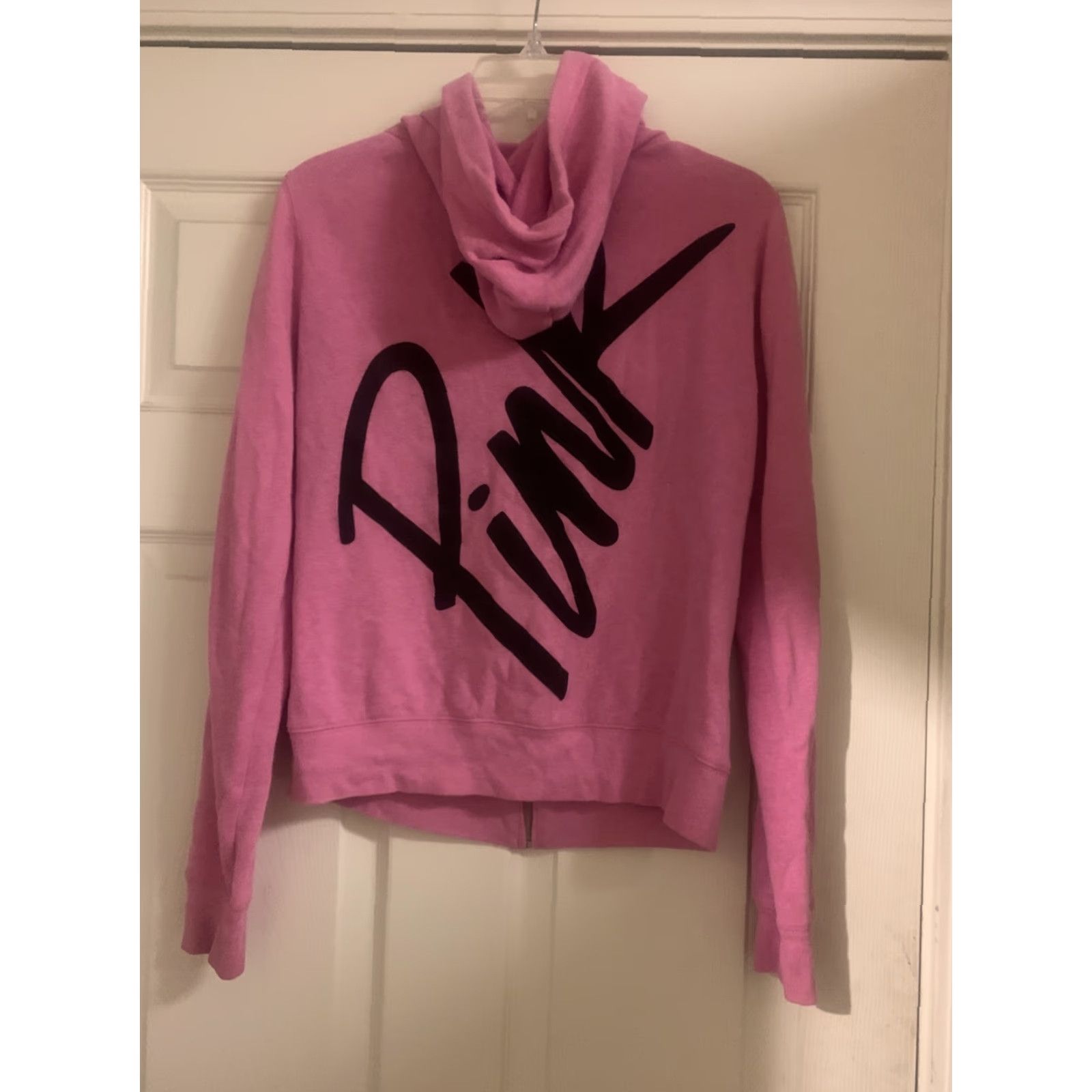 Victoria's Secret Victoria's Secret PINK Full Zip Hoodie Women Pink Size S Logo Cotton Blend Blended Fabric Size S / US 4 / IT 40 - 5 Thumbnail