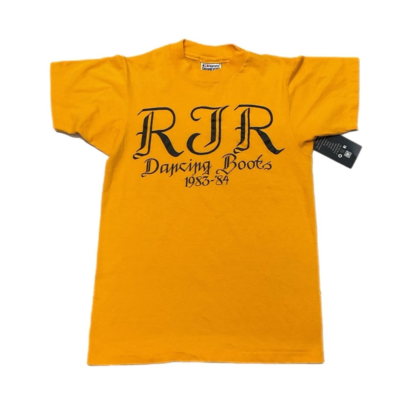 Hanes Vintage 80s Single Stitch RJR Dancing Boots T-Shirt Size US S / EU 44-46 / 1 - 1 Thumbnail
