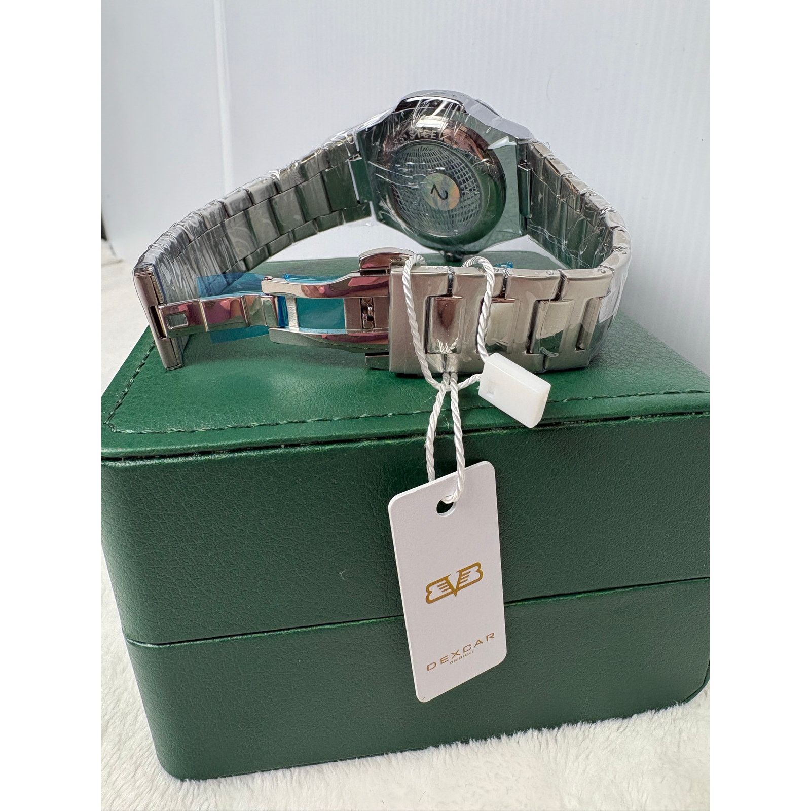 Other New Dexcar Men's Stainless Steel Watch - Silver & Blue Size ONE SIZE - 5 Thumbnail
