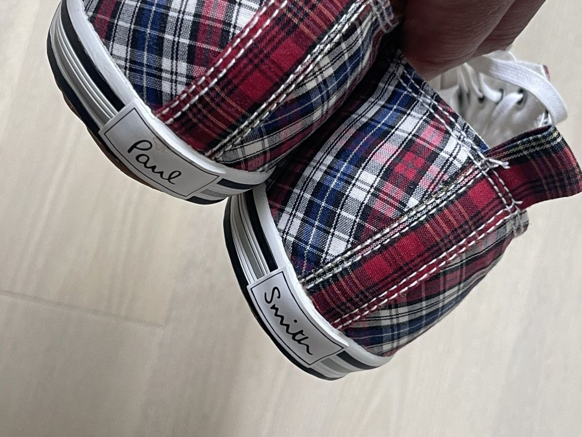 Paul Smith DS Paul Smith Musa Sneakers Red Tartan Multi UK7/US8 Men’s Size US 8 / EU 41 - 7 Thumbnail