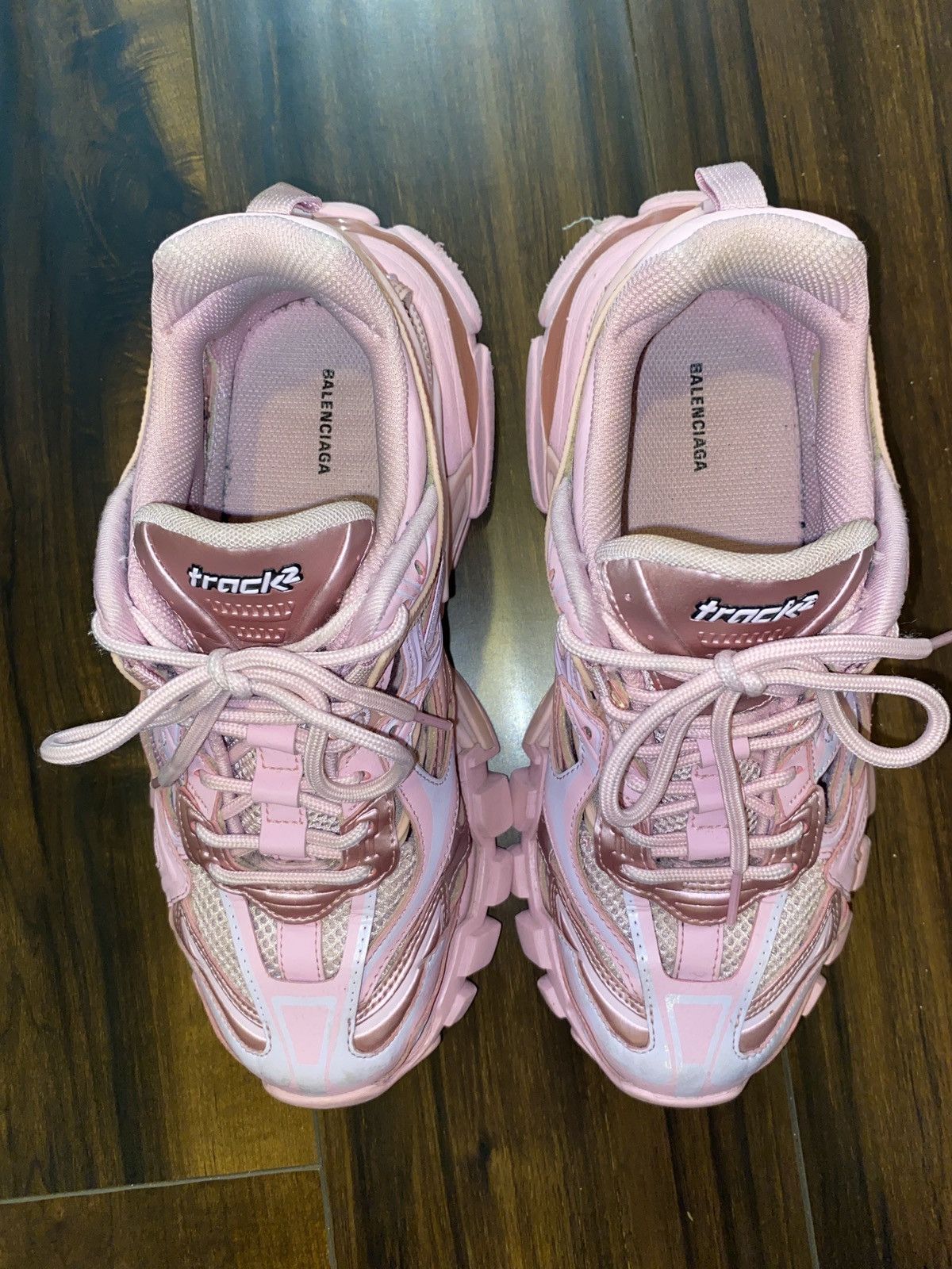 Balenciaga Pink Balenciaga Track Runners Size US 8 / IT 38 - 3 Thumbnail