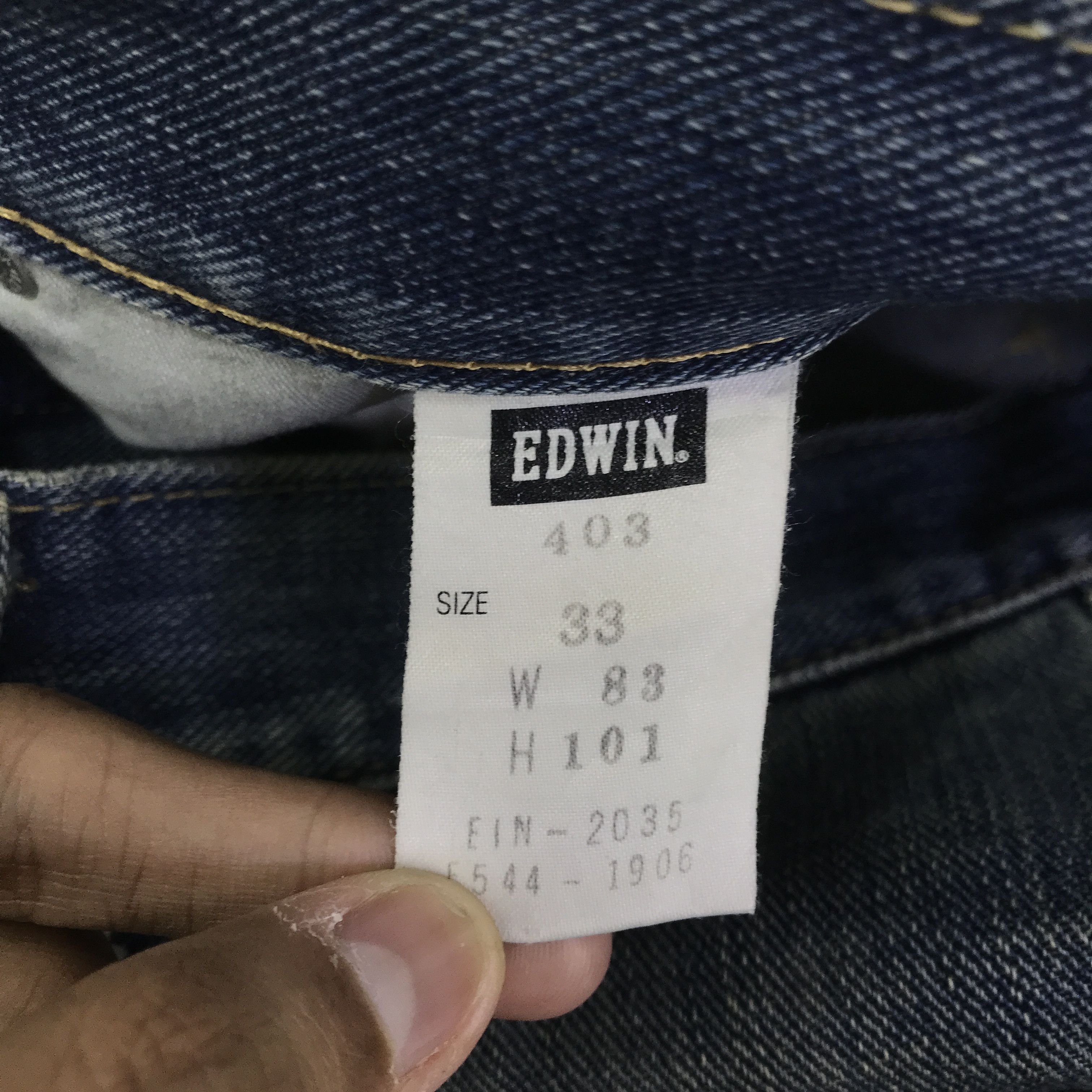 Edwin Vintage Edwin japan distressed denim Jeans pants K129B16 Size US 32 / EU 48 - 17 Thumbnail