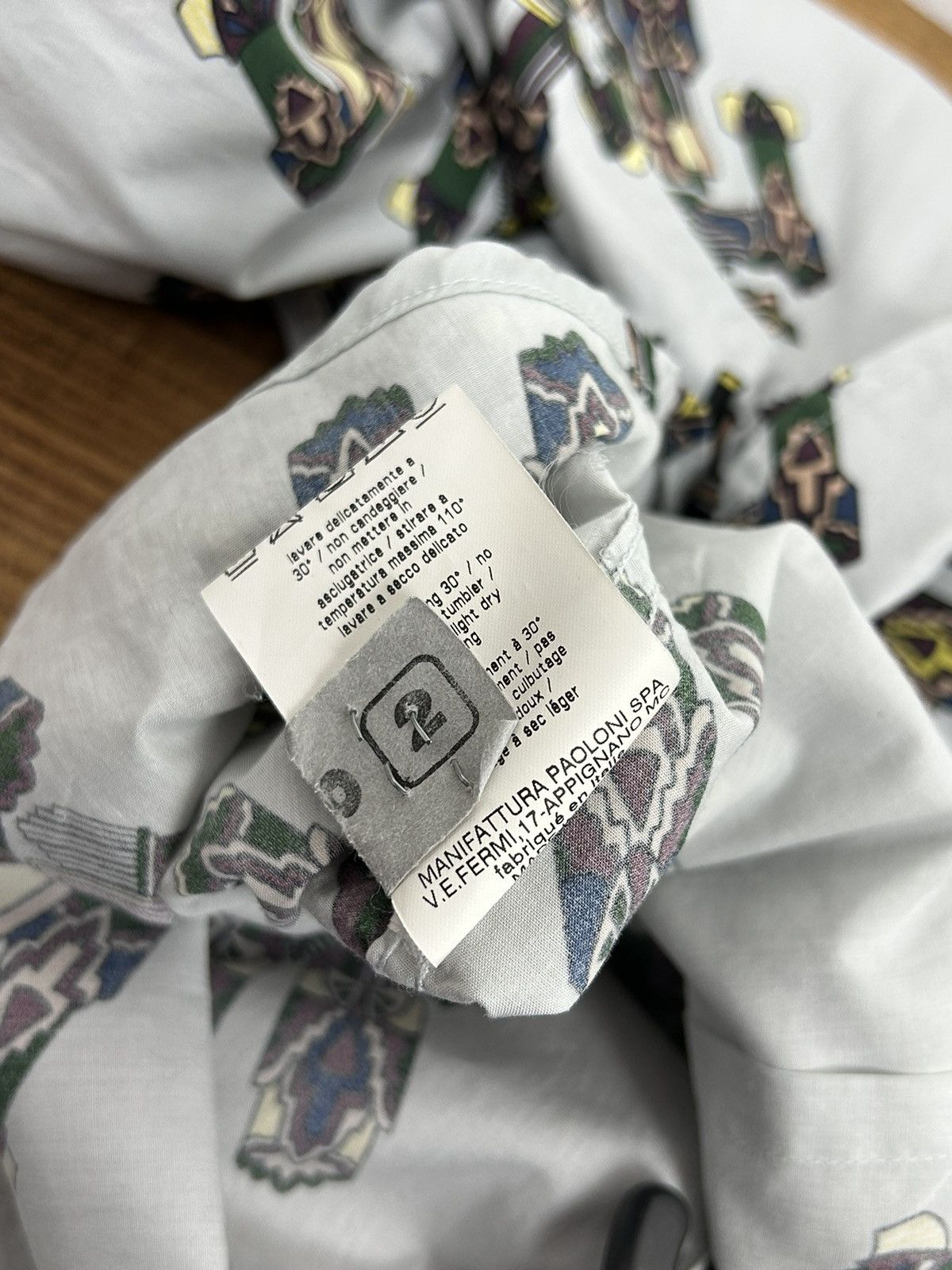 MSGM MSGM Fall 2015 Allover AOP Robot Long Sleeve Button Up Shirt Size US L / EU 52-54 / 3 - 12 Thumbnail