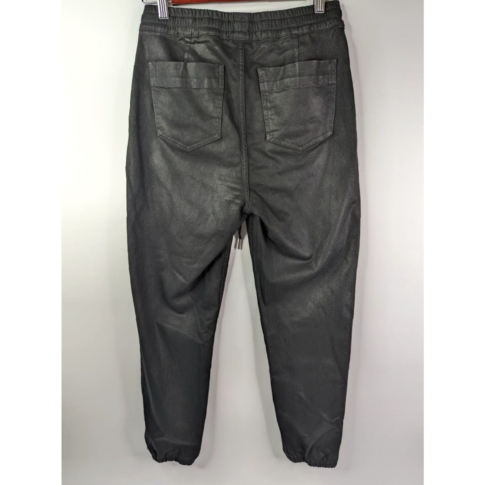 Vintage Joe’s The Sienna Coated Joggers Black Women Size S Tapered GG8CTC8000 Size 28" / US 6 / IT 42 - 4 Thumbnail