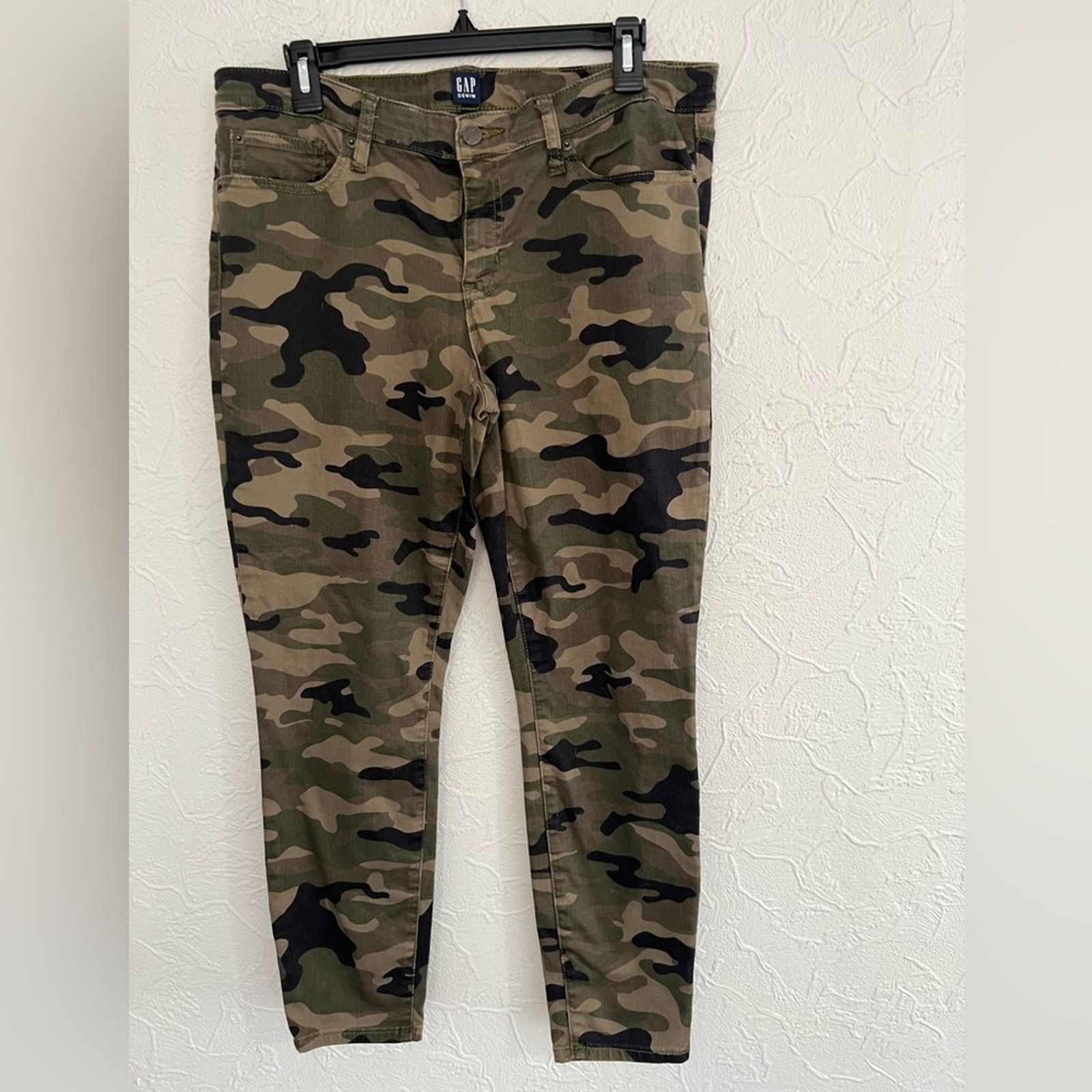Gap Gap Denim Size 31 Camouflage Mid Rise Stretch Jegging Ankle Size 31" - 1 Thumbnail