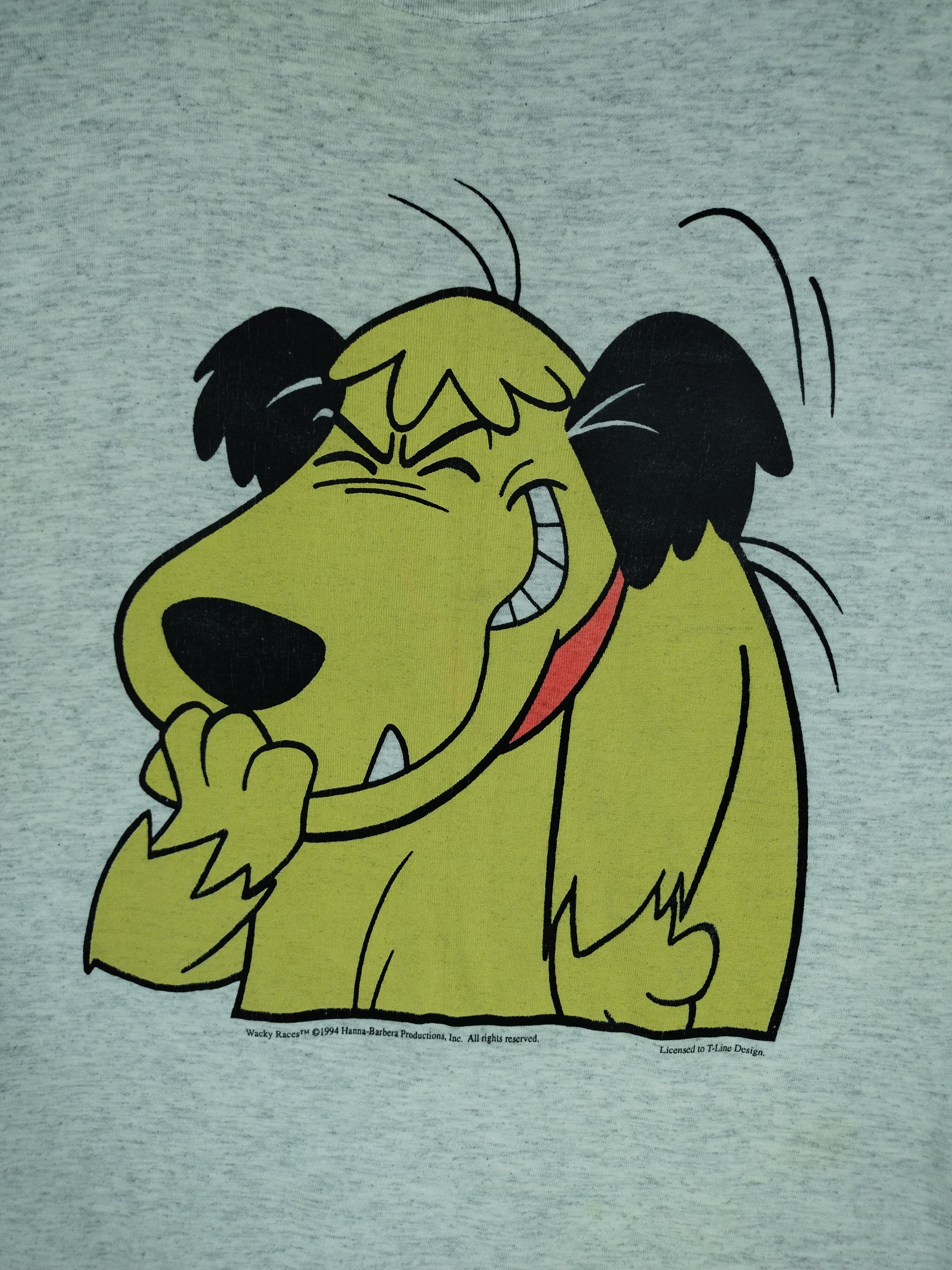 Cartoon Network × NASCAR × Vintage 1994 Vtg Wacky Races NASCAR Muttley Cartoon Characters Tee Size US L / EU 52-54 / 3 - 6 Thumbnail