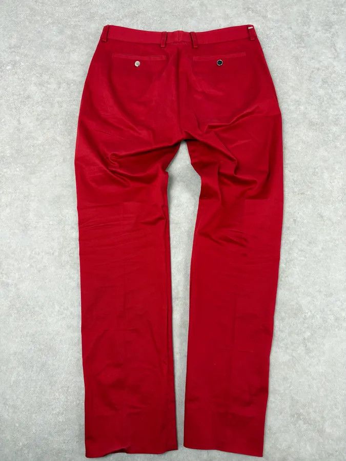 Dior Dior Homme Red Classy Tailored Pants by Kris Van Assche Size US 30 / EU 46 - 7 Thumbnail