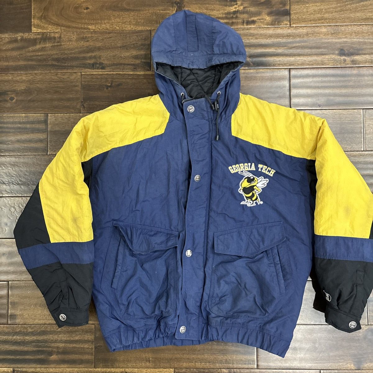 Mirage Vintage Georgia Tech Jacket Mirage Puffer Size US L / EU 52-54 / 3 - 1 Thumbnail