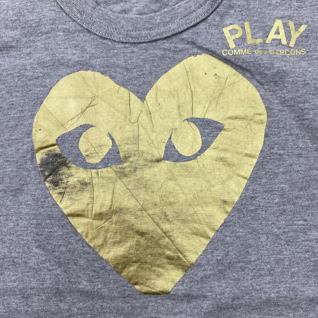 Comme des Garcons PLAY AD2010 Comme des Garçons Play CDG Yellow Heart Big Logo Tee Size US XS / EU 42 / 0 - 5 Thumbnail