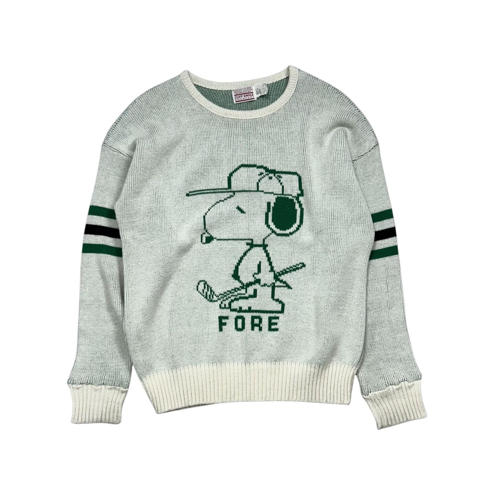 Vintage VTG 80s 90s PEANUTS SNOOPY GOLF SWEATER FORE CLIFF ENGLE Size US M / EU 48-50 / 2 - 1 Thumbnail