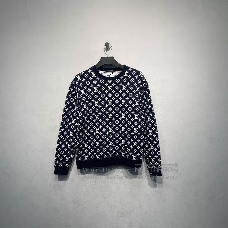 Louis Vuitton Louis Vuitton Three-flower full-print pullover sweatshirt Size US L / EU 52-54 / 3 - 1 Thumbnail