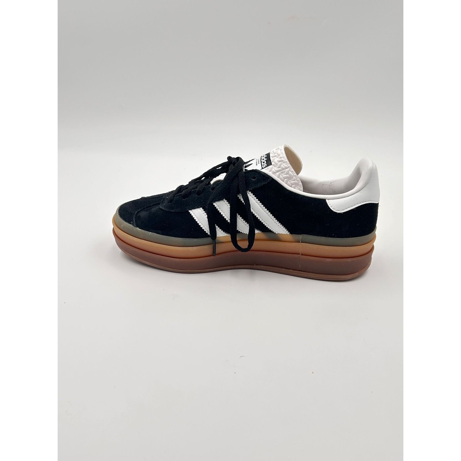 Adidas Adidas Gazelle Platform Black White Suede Gum Sole Women’s U Size US 7.5 / EU 40-41 - 3 Thumbnail