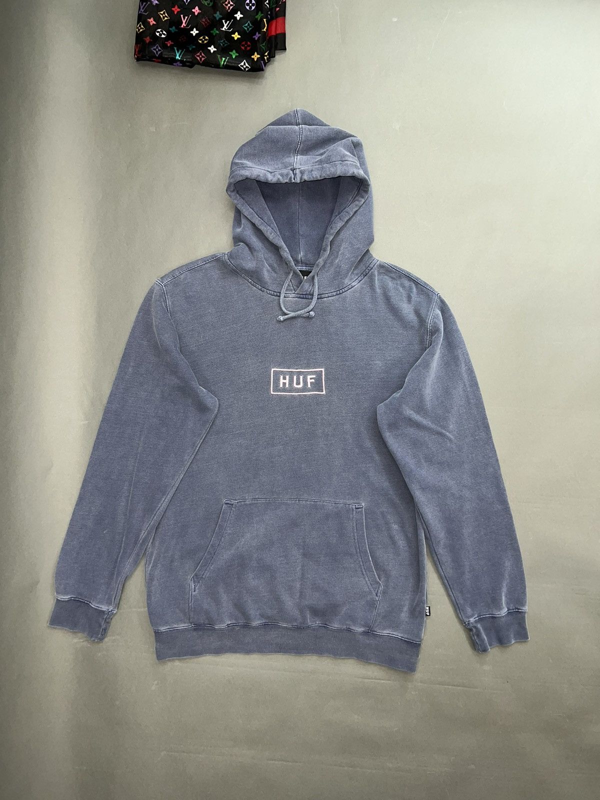 Huf Early Y2K Vintage Huf Hoodie Pastel Matte Sun Faded Blue Size US S / EU 44-46 / 1 - 3 Thumbnail