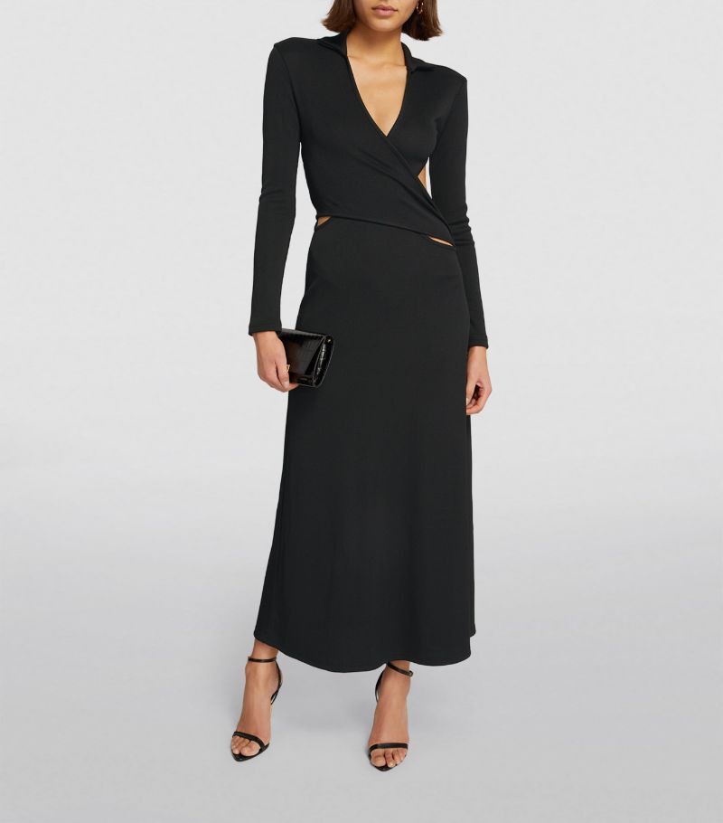 Christopher Esber o1mle0824 Archer Interlock Fran Dress in Black Size XS / US 0-2 / IT 36-38 - 3 Thumbnail