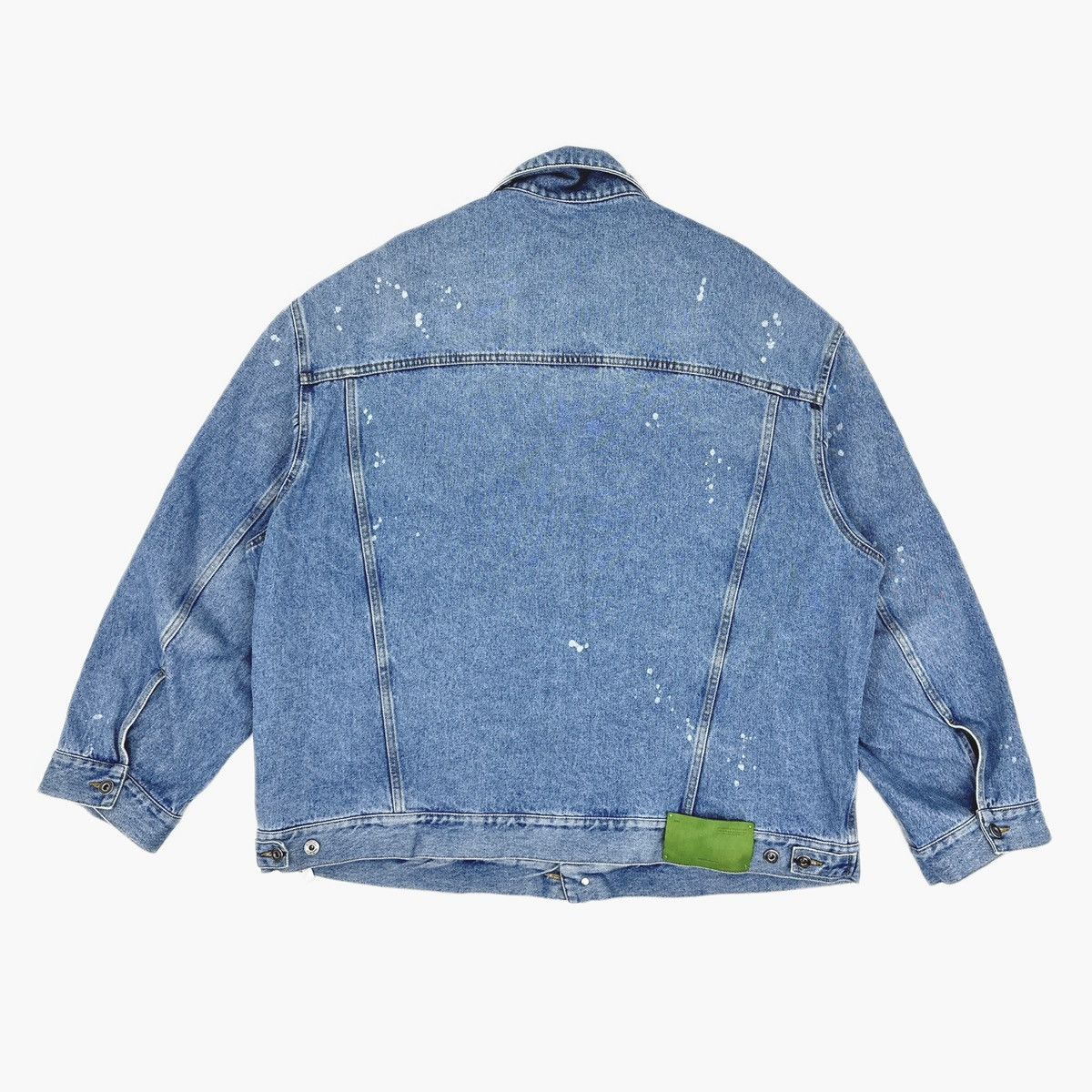 Off-White Off-White SS23 Blue Button Denim Oversized Jacket Size US M / EU 48-50 / 2 - 2 Thumbnail