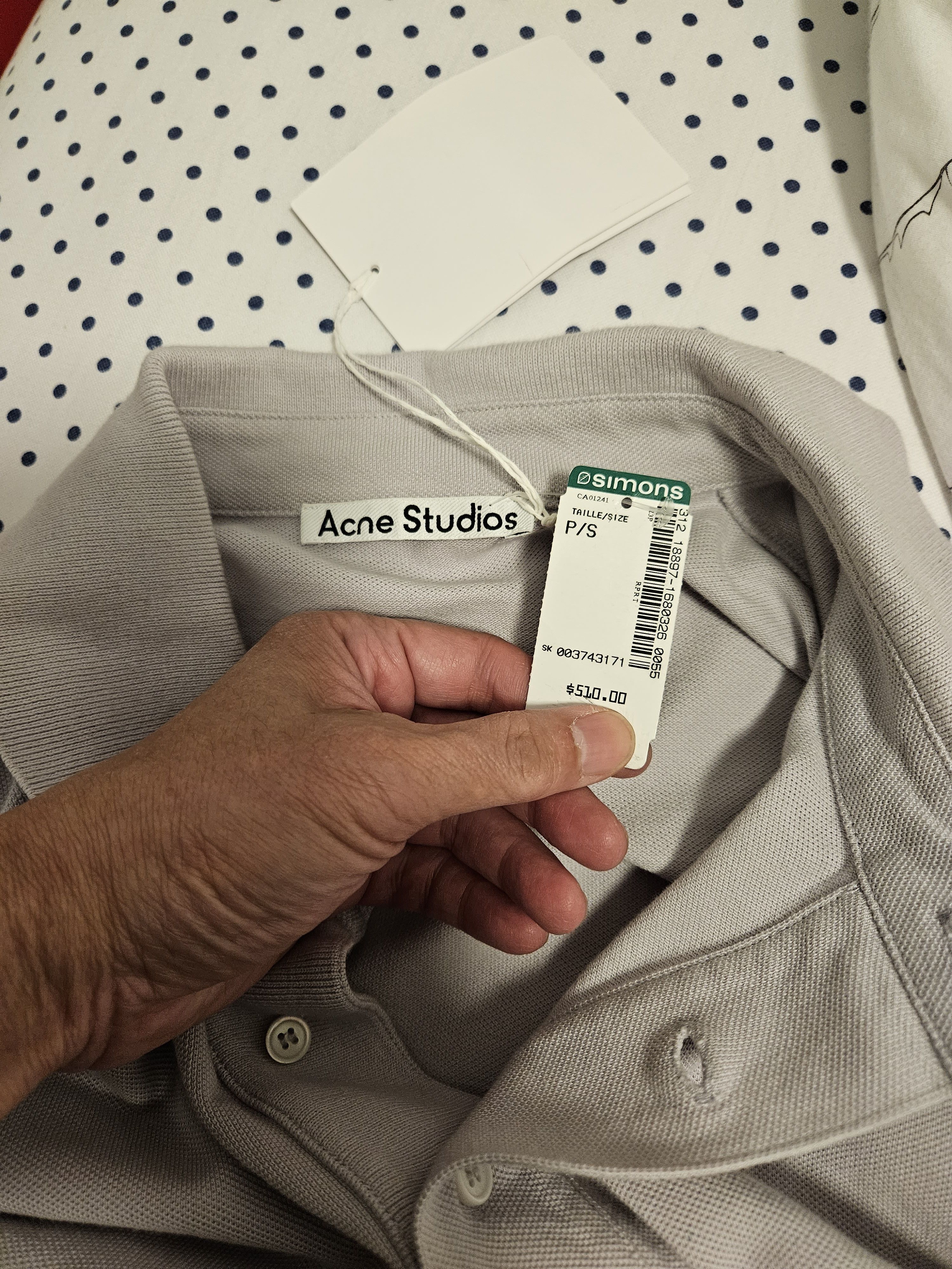 Acne Studios Oversized Bubble Logo Polo Size US S / EU 44-46 / 1 - 10 Thumbnail