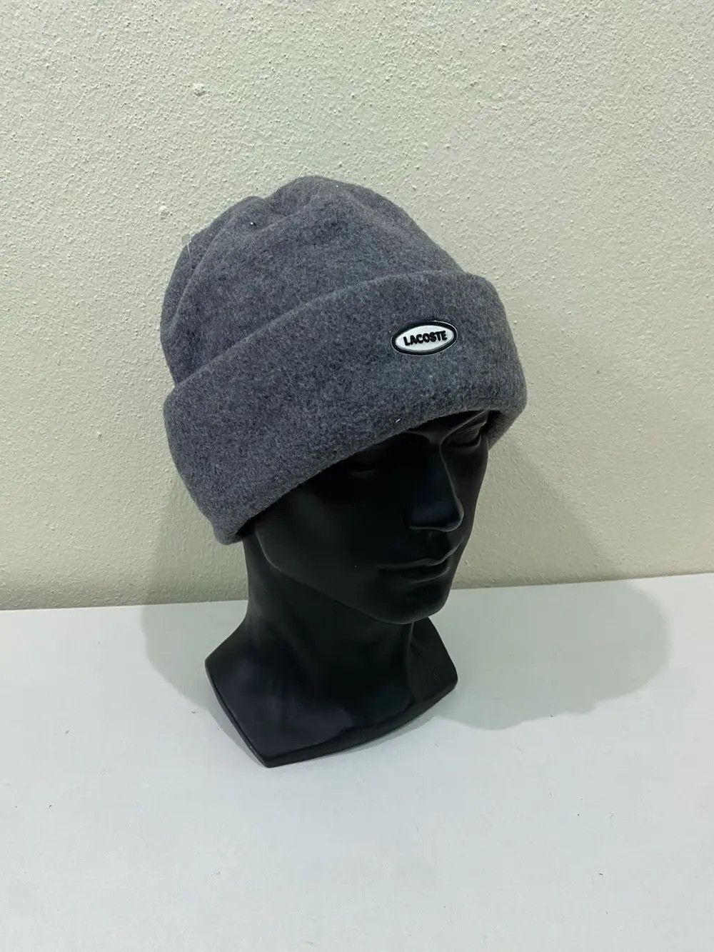Lacoste × Polartec × Vintage Lacoste Polartec Small Logo Beanie Hat Size ONE SIZE - 3 Thumbnail