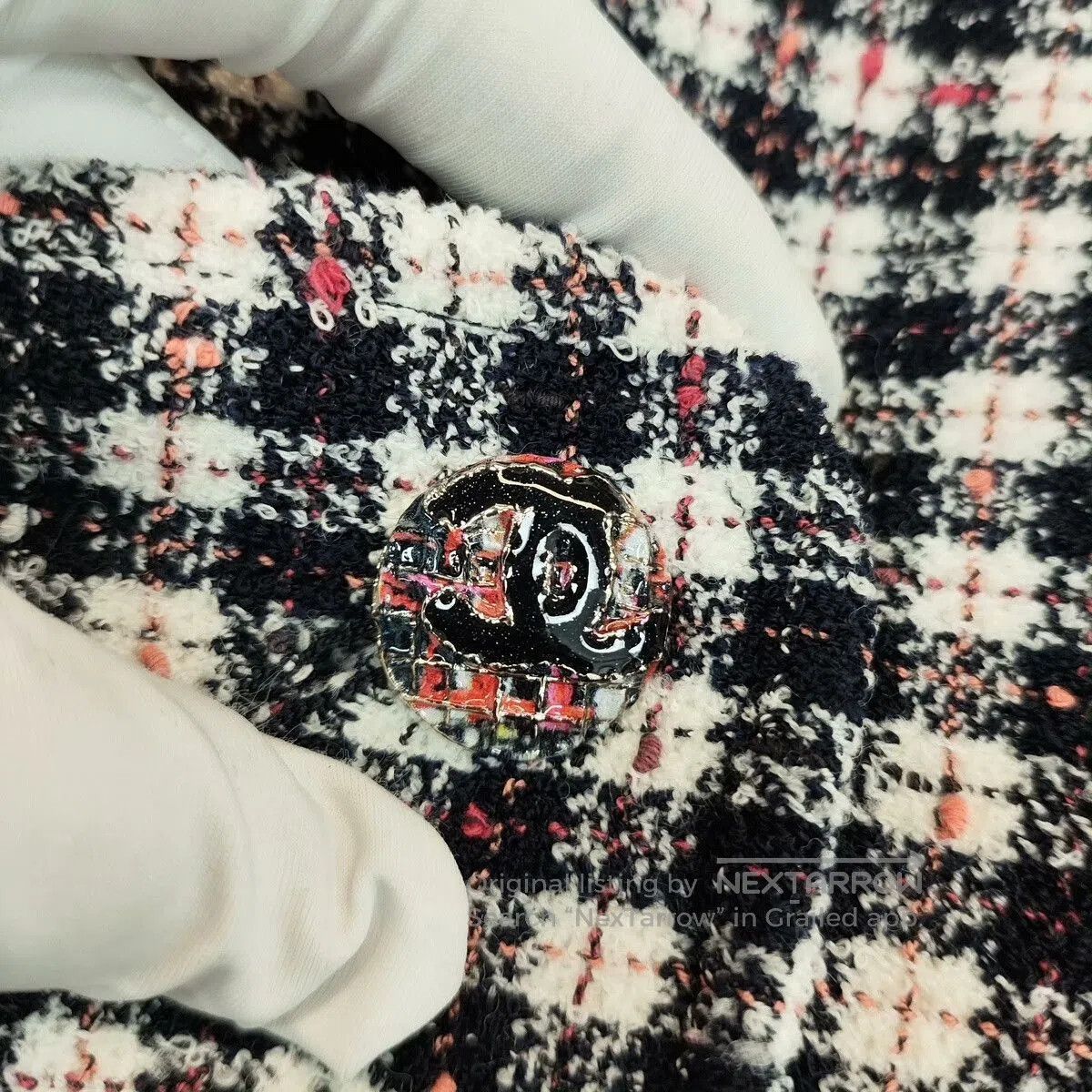 Chanel Chanel 24B Checked Hooded Jacket. Size XS / US 0-2 / IT 36-38 - 8 Thumbnail