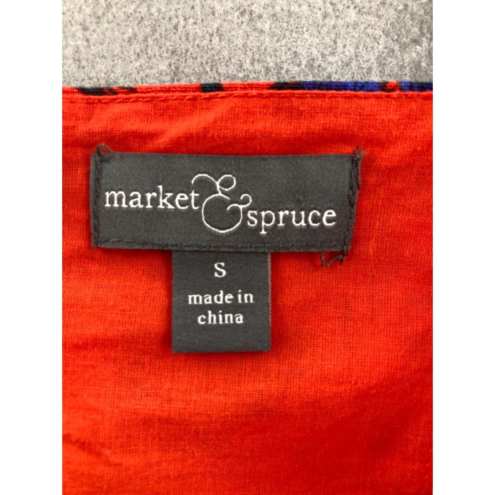 Market Market and Spruce Dress Womens S Red Blue Floral Size S / US 4 / IT 40 - 2 Thumbnail