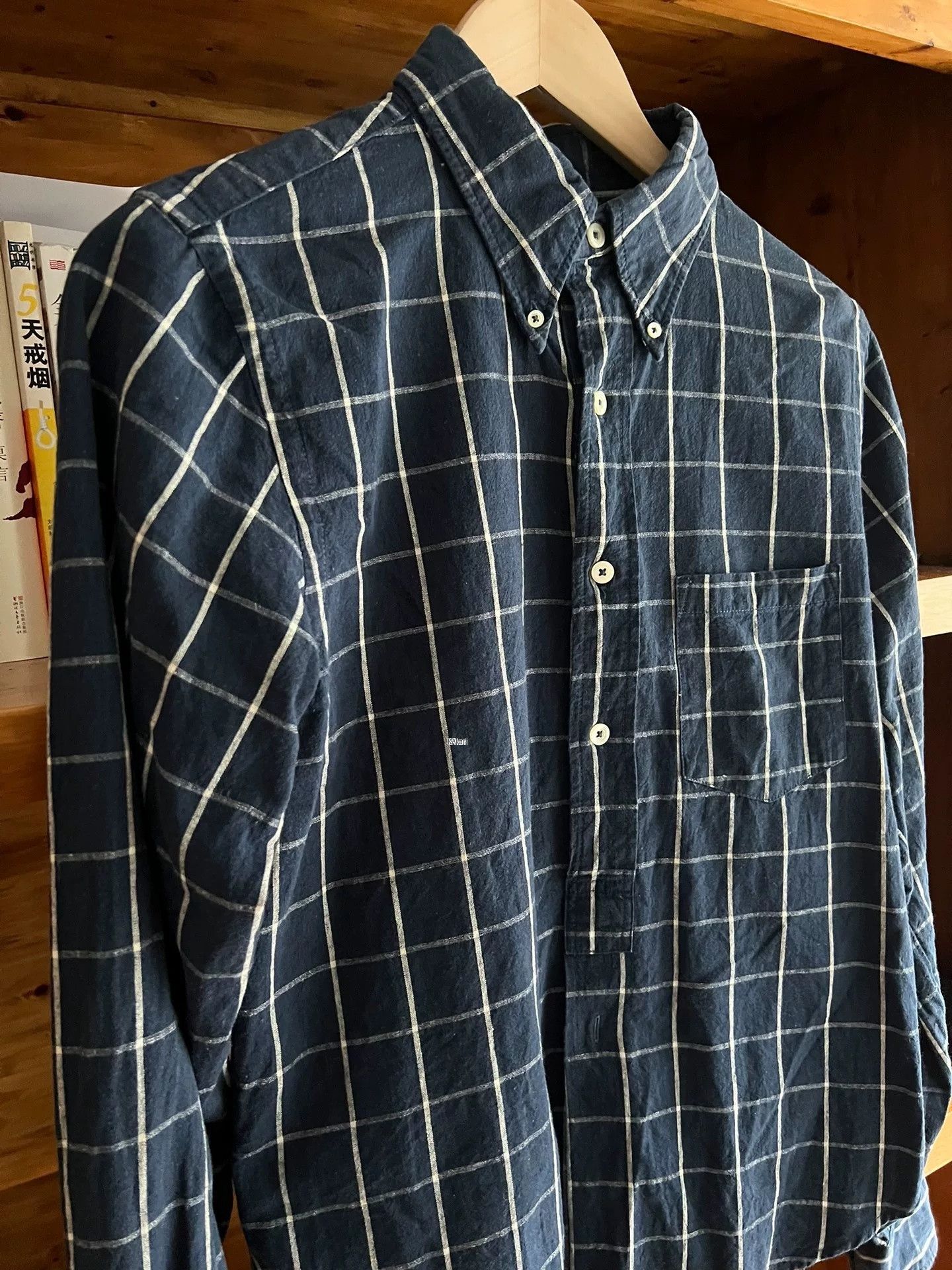 Freewheelers Freewheelers Vintage Indigo Check Linen Shirt Size US M / EU 48-50 / 2 - 2 Thumbnail