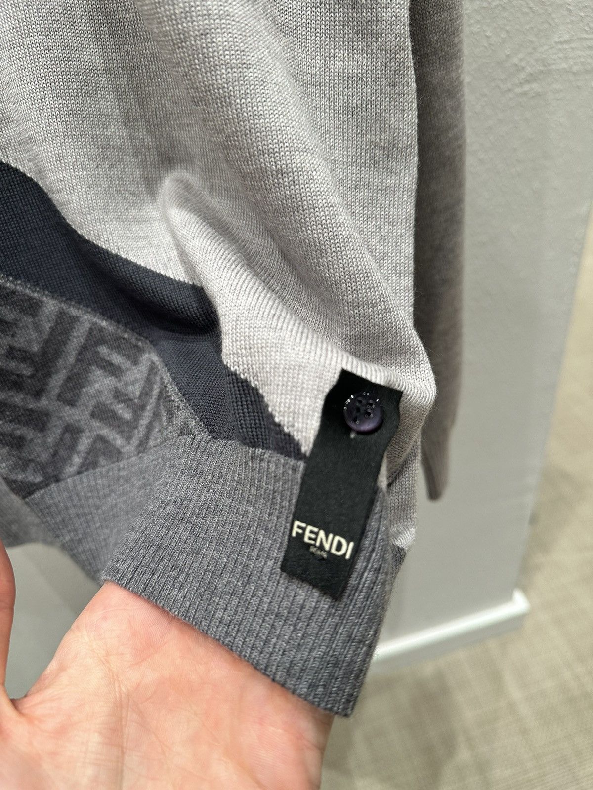 Fendi Fendi sweater (Grey/dark grey) Size US M / EU 48-50 / 2 - 2 Thumbnail