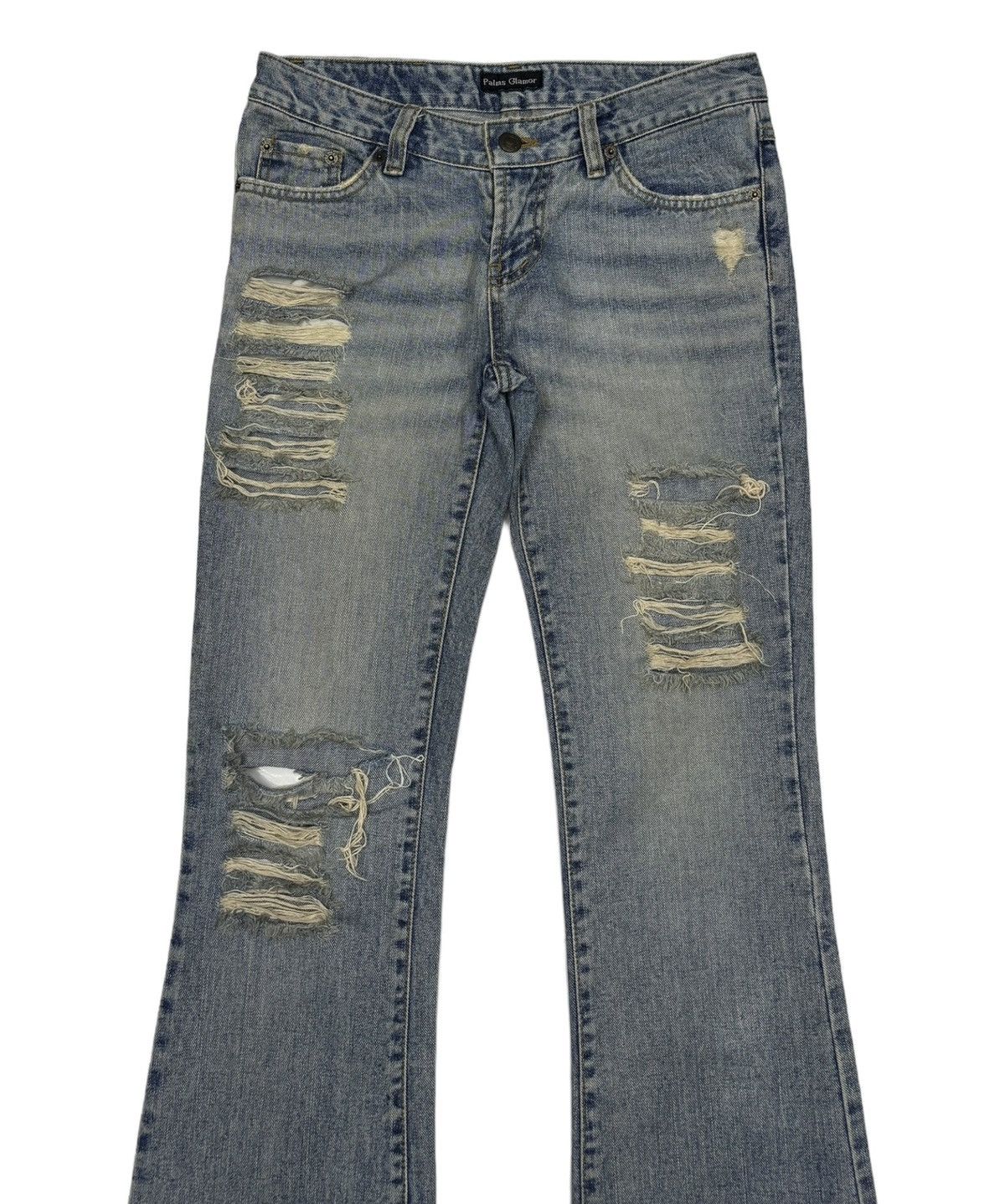 Hysteric Glamour Flare Jeans Distress Palm Glamor Bootcut Flared Jeans Size 28" / US 6 / IT 42 - 7 Thumbnail
