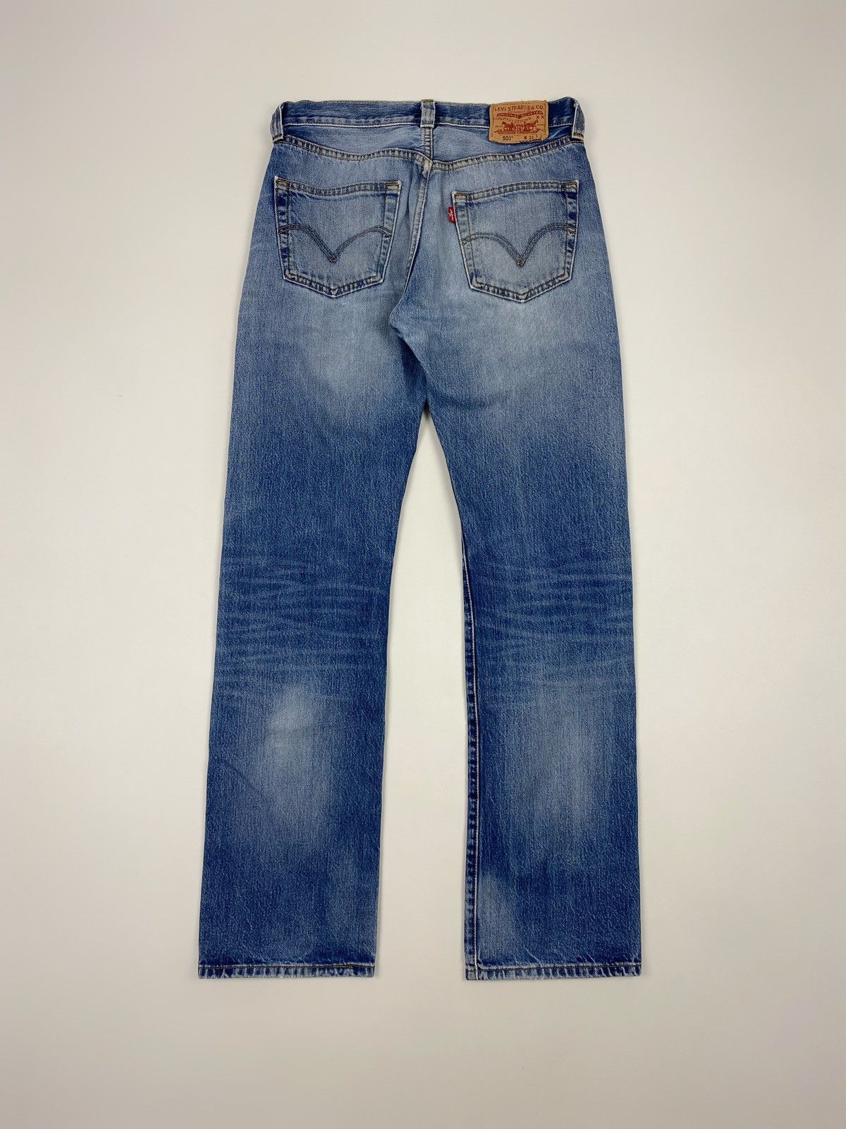 Levi's Y2K Distressed Levi’s 501 Washed Denim Pants 31X34 Size US 31 - 9 Thumbnail