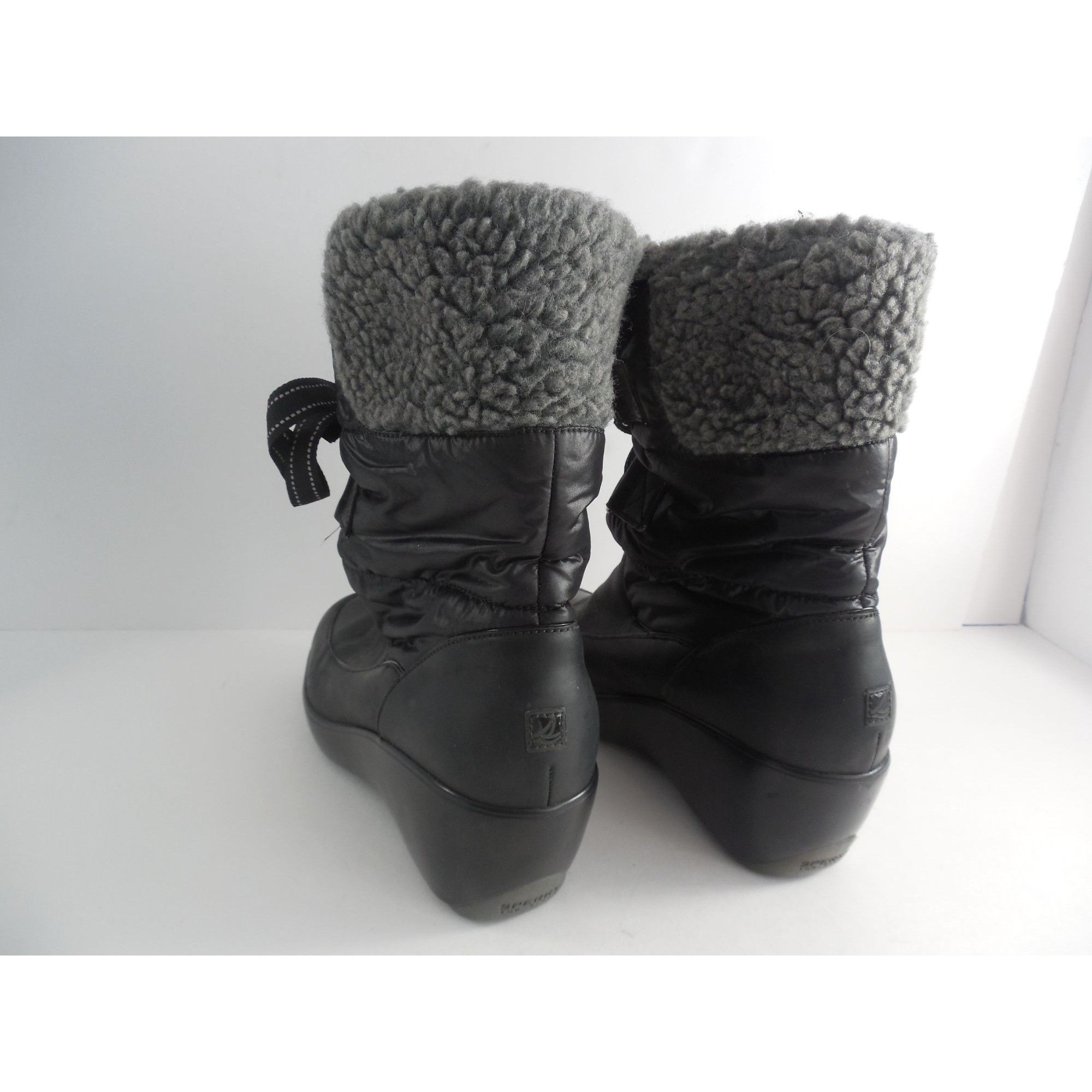 Sperry Sperry Winter Boots Sz 7.5M Women Black Lace Up Faux Lining Size US 7.5 / IT 37.5 - 2 Thumbnail