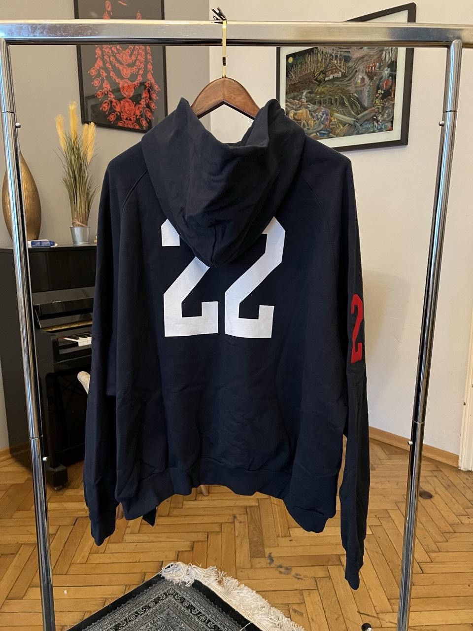 Balenciaga Balenciaga Navy Blue Polo Zip Up Hoodie Size US XL / EU 56 / 4 - 2 Thumbnail