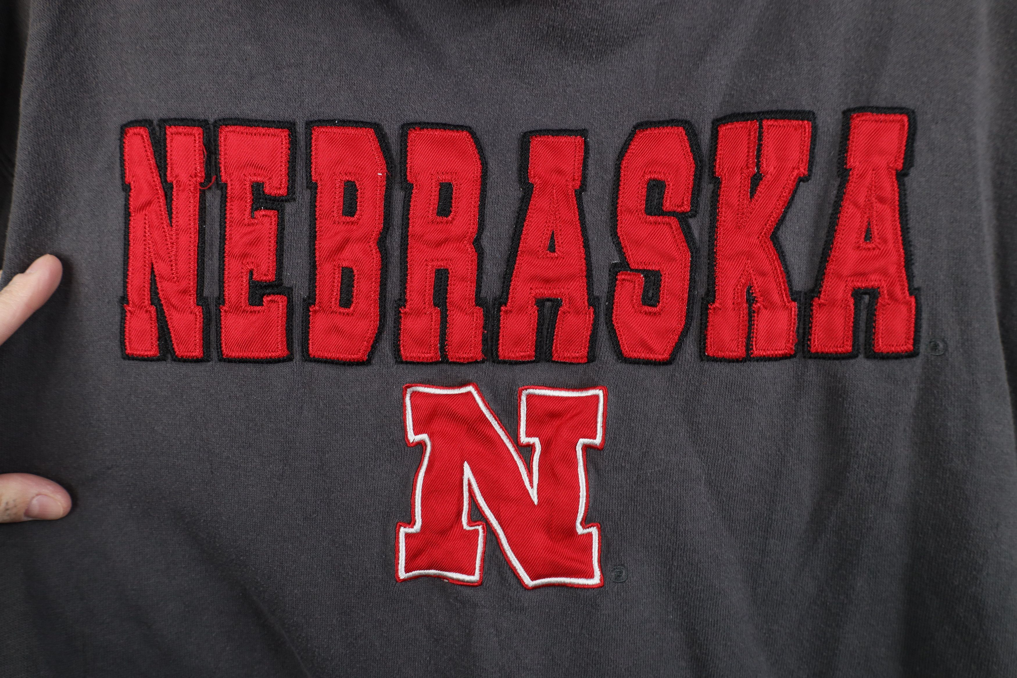 Vintage Vintage 90s Y2K University of Nebraska Hoodie Sweatshirt Size US XL / EU 56 / 4 - 7 Thumbnail