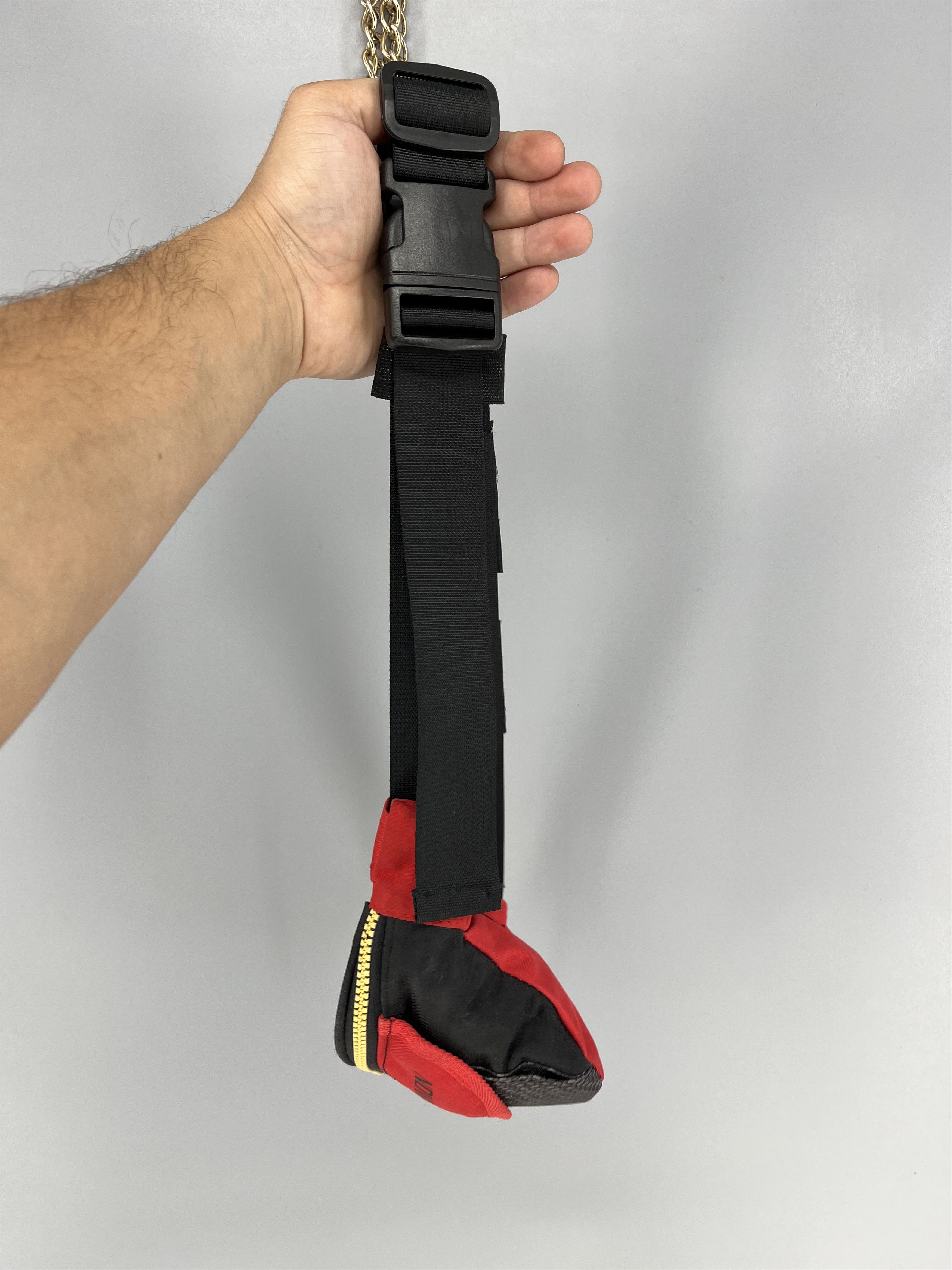 Salomon Vtg Salomon Fanny Pack Large Red Black Waist Bag Zippered Size ONE SIZE - 8 Thumbnail