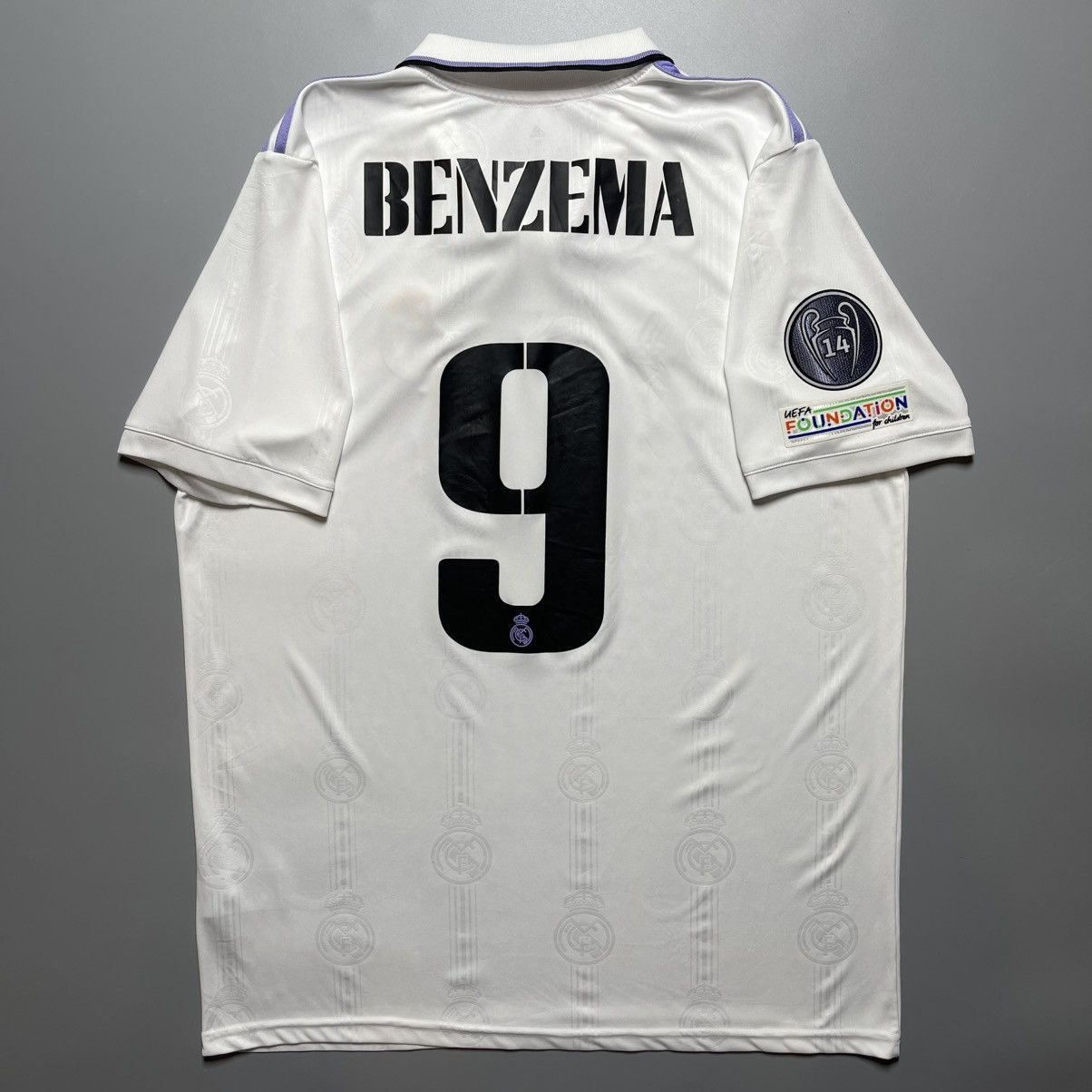 Adidas × Vintage REAL MADRID ADIDAS 2022/2023 SOCCER HOME JERSEY #9 BENZEMA Size US XL / EU 56 / 4 - 1 Thumbnail