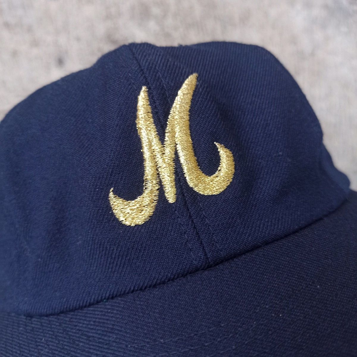 Asics × Hat Club × Vintage Sick.. initial M fitted hat with leather inner Size ONE SIZE - 7 Thumbnail