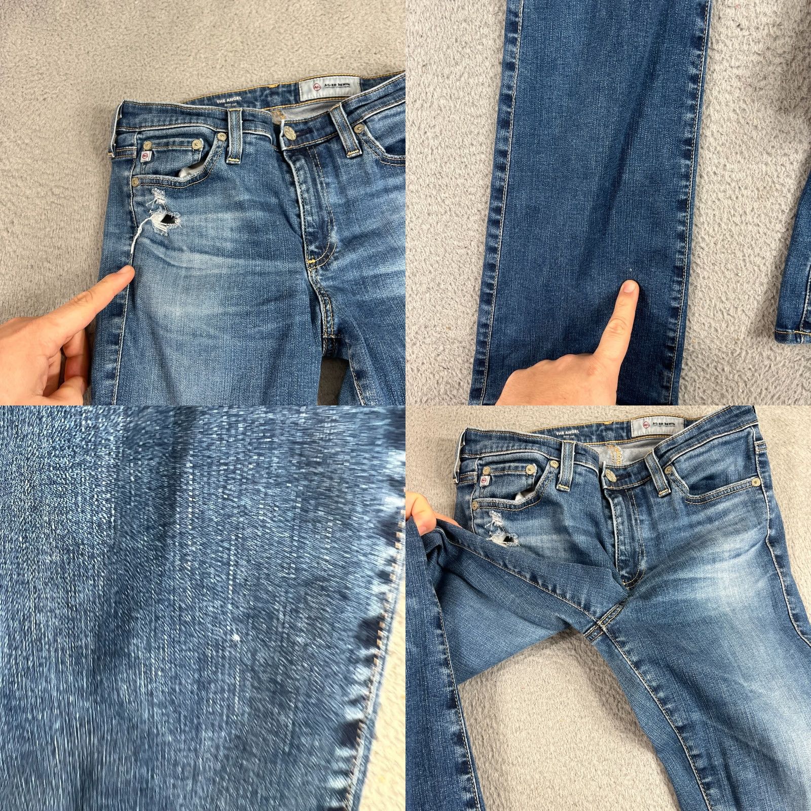 Vintage VINTAGE AG Adriano Goldschmied Jeans Bootcut Low Rise Women 28 Blue Denim 5-Pocket Mens Womens (adjust to end gender if applicable) Size 28" / US 6 / IT 42 - 8 Thumbnail