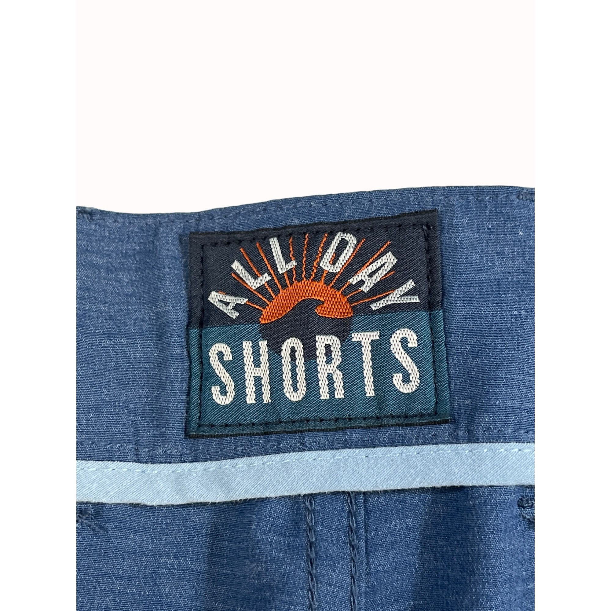 Faherty Faherty Mens Blue Loop Belt All Day Shorts Size 36 SKU 6368 Size US 36 / EU 52 - 4 Thumbnail