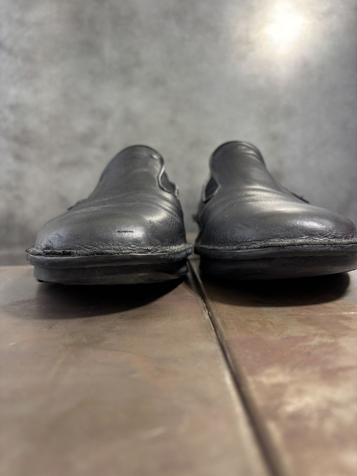 Bruno Bordese 2000s Clone by Bruno Bordese Leather Loafers Designer Square Size US 12 / EU 45 - 8 Thumbnail
