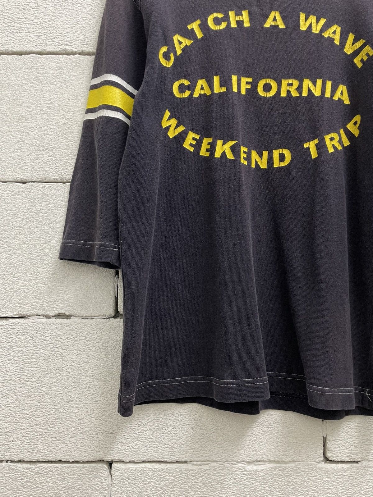 Champion Vintage Champion Sun Faded Distressed 3 Quarter Shirt Grunge Size US L / EU 52-54 / 3 - 3 Thumbnail