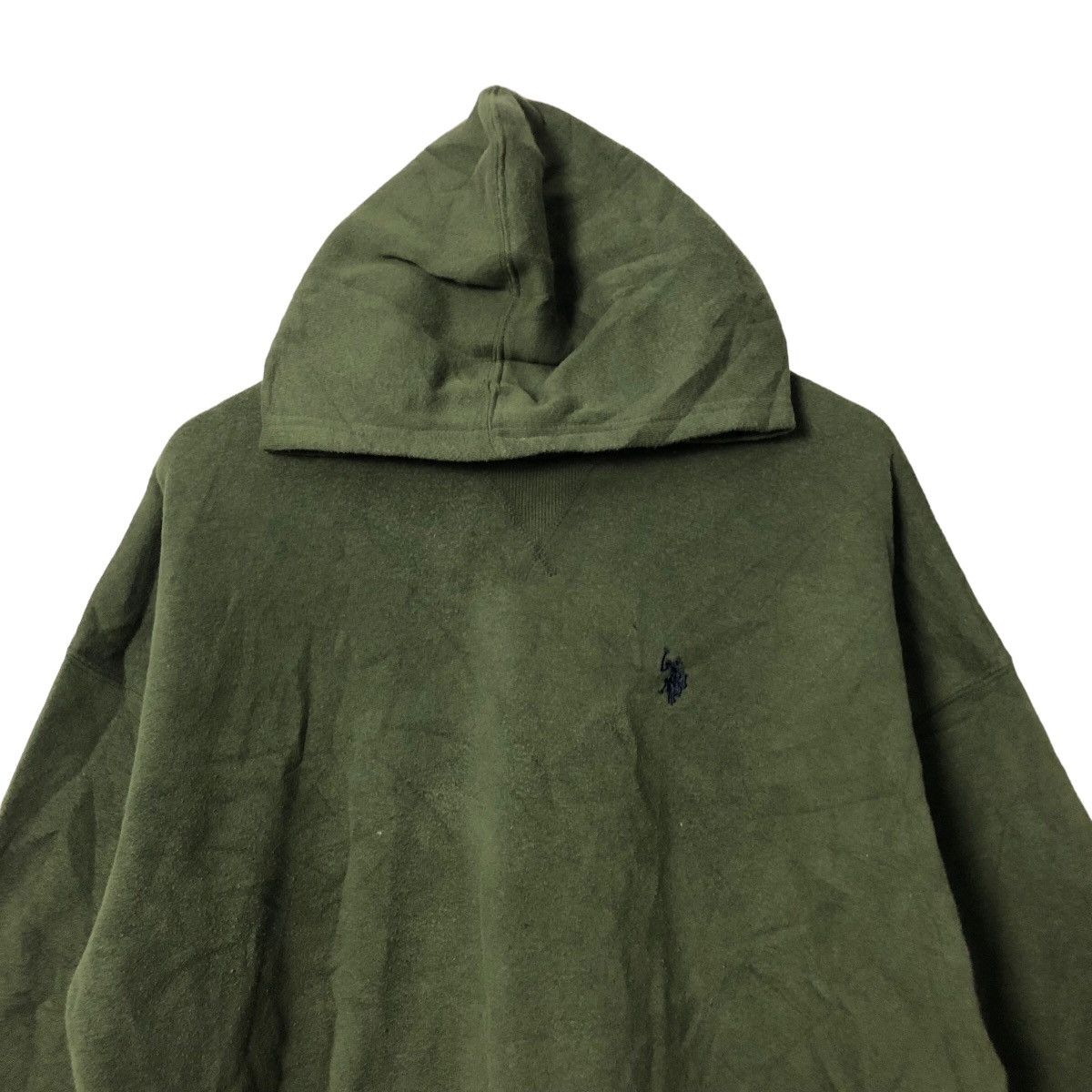U.S. Polo Assn. Vintage Us Polo Assn Embroidery Logo Plain Hoodie Sweatshirt Size US XXL / EU 58 / 5 - 4 Thumbnail